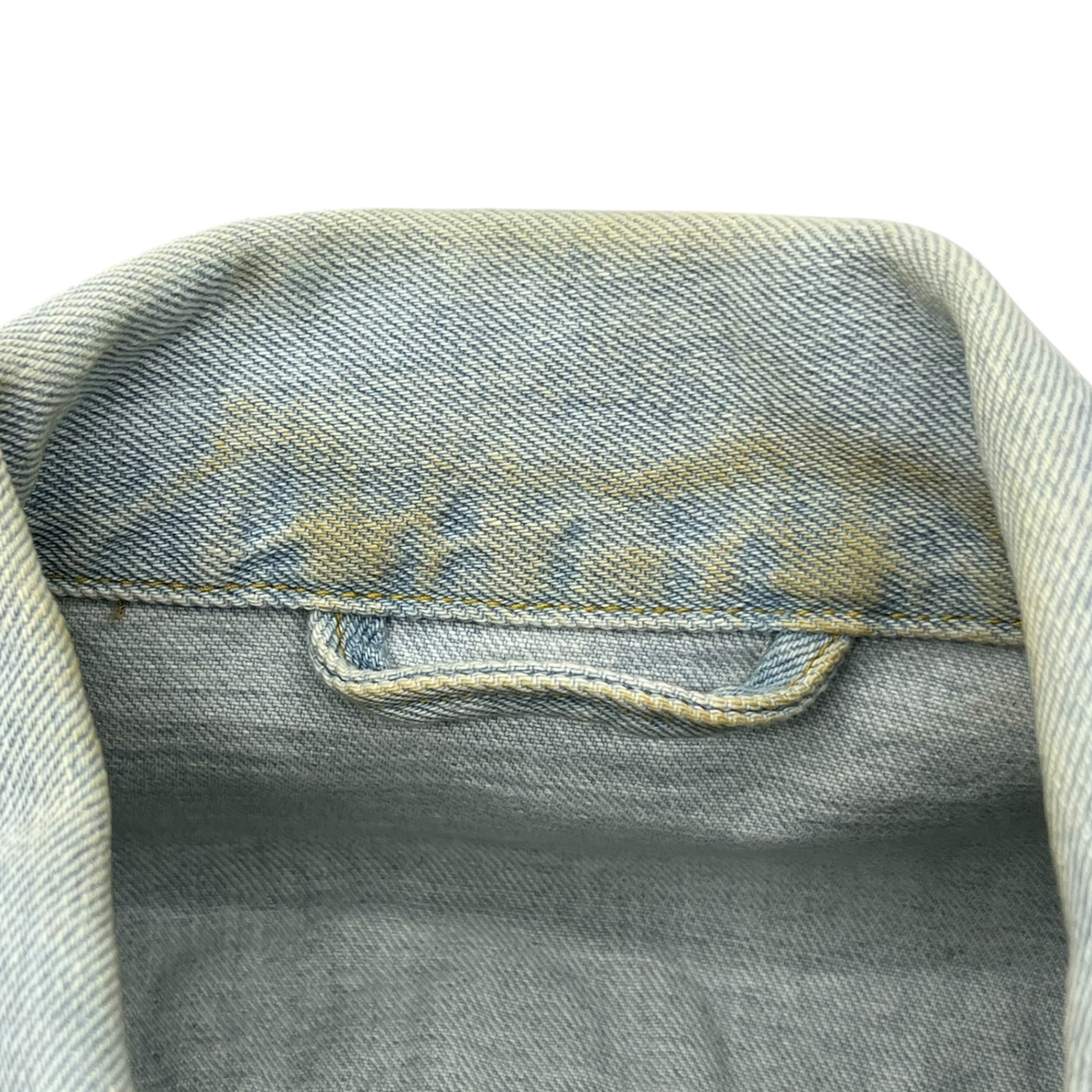 +8 PARIS ROCK(プラスエイトパリスロック) Remake back paint denim jacket リメイク バック ペイント デニム ジャケット 表記無し(FREE) ライトインディゴ