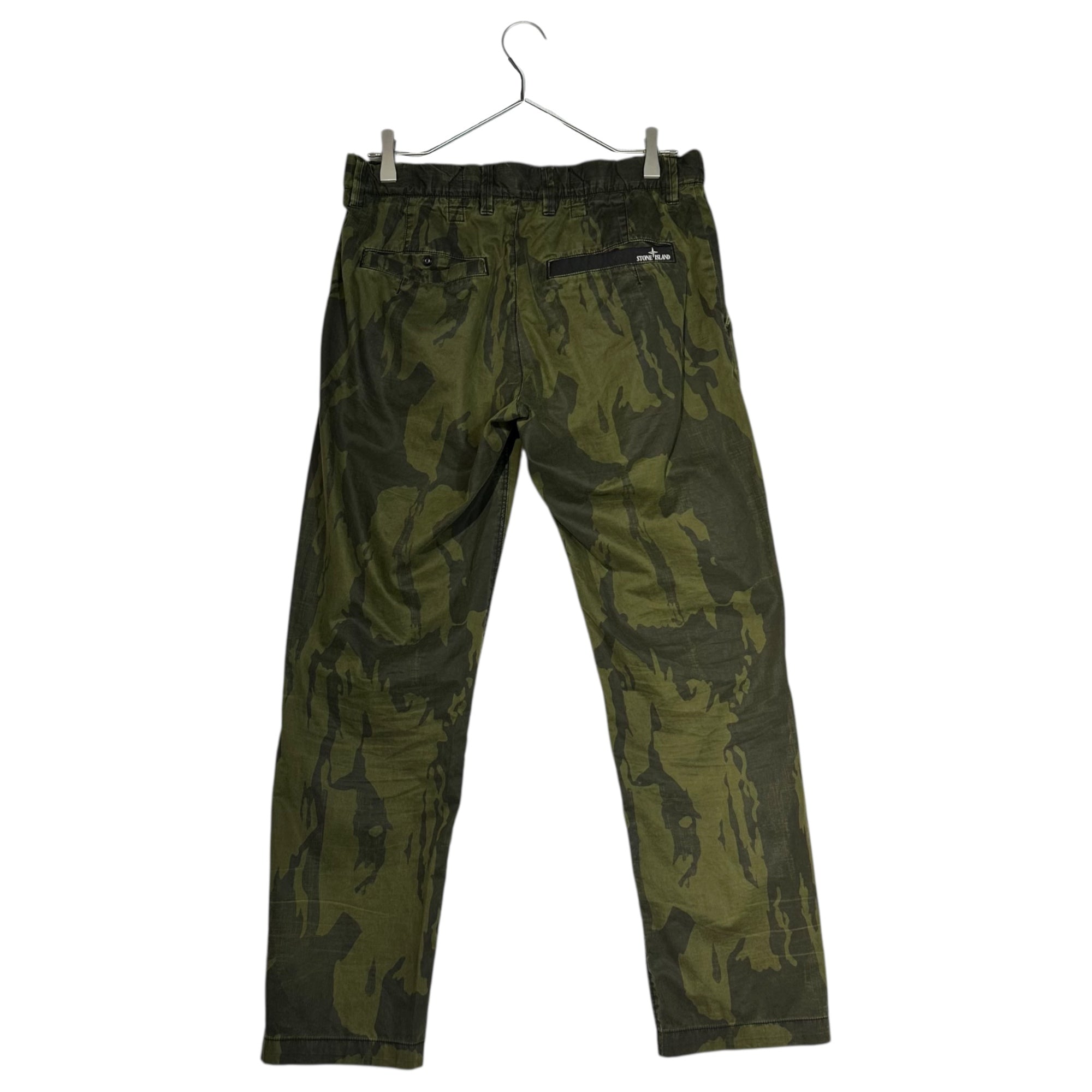 STONE ISLAND(ストーンアイランド) 15SS Chamois Cotton Pants カモフラ コットン パンツ 621531034 W29 オリーブ 迷彩