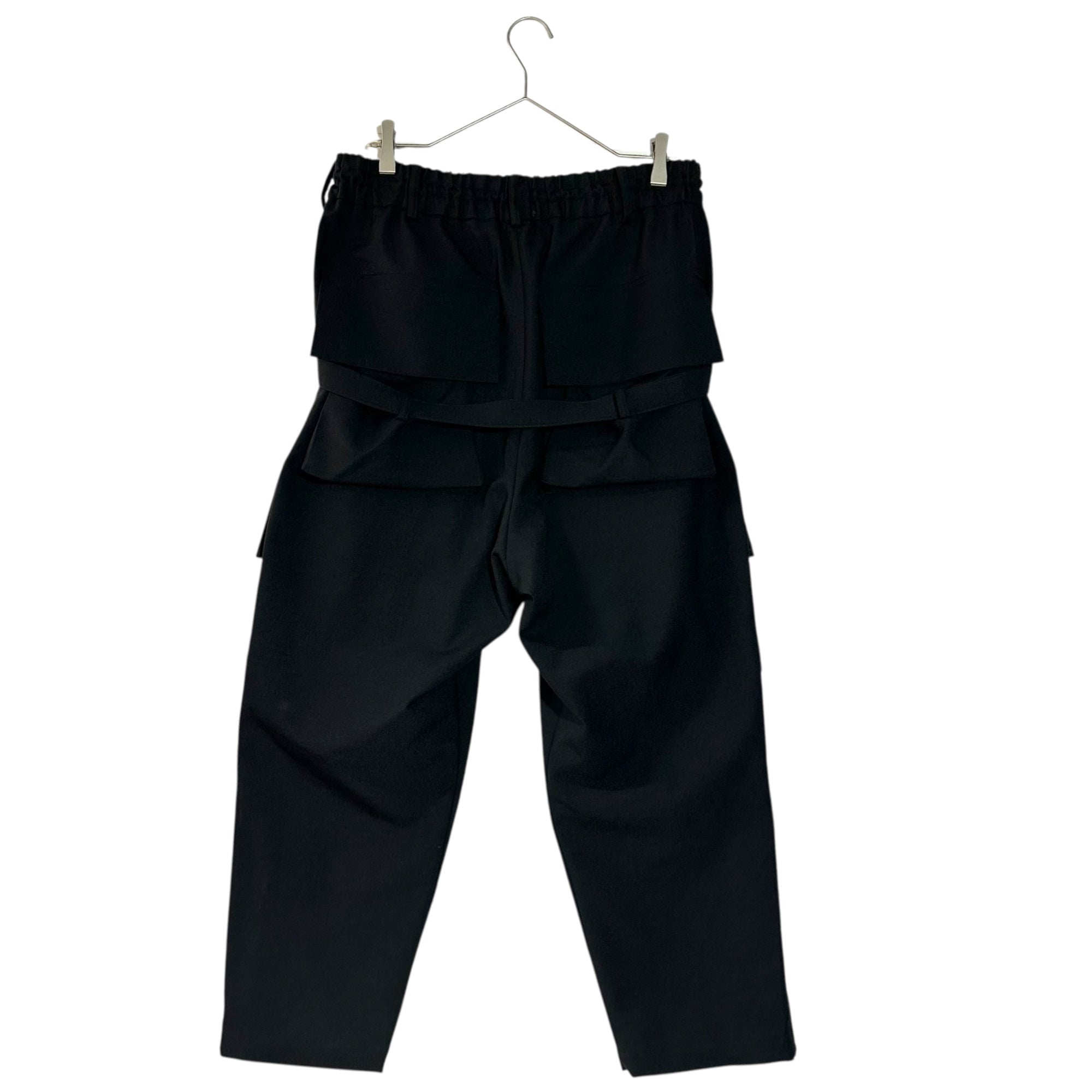 s'yte(サイト) Polyester cargo pants ポリエステル カーゴ パンツ UQ-P09-904 3(M程度) ブラック ボンテージ