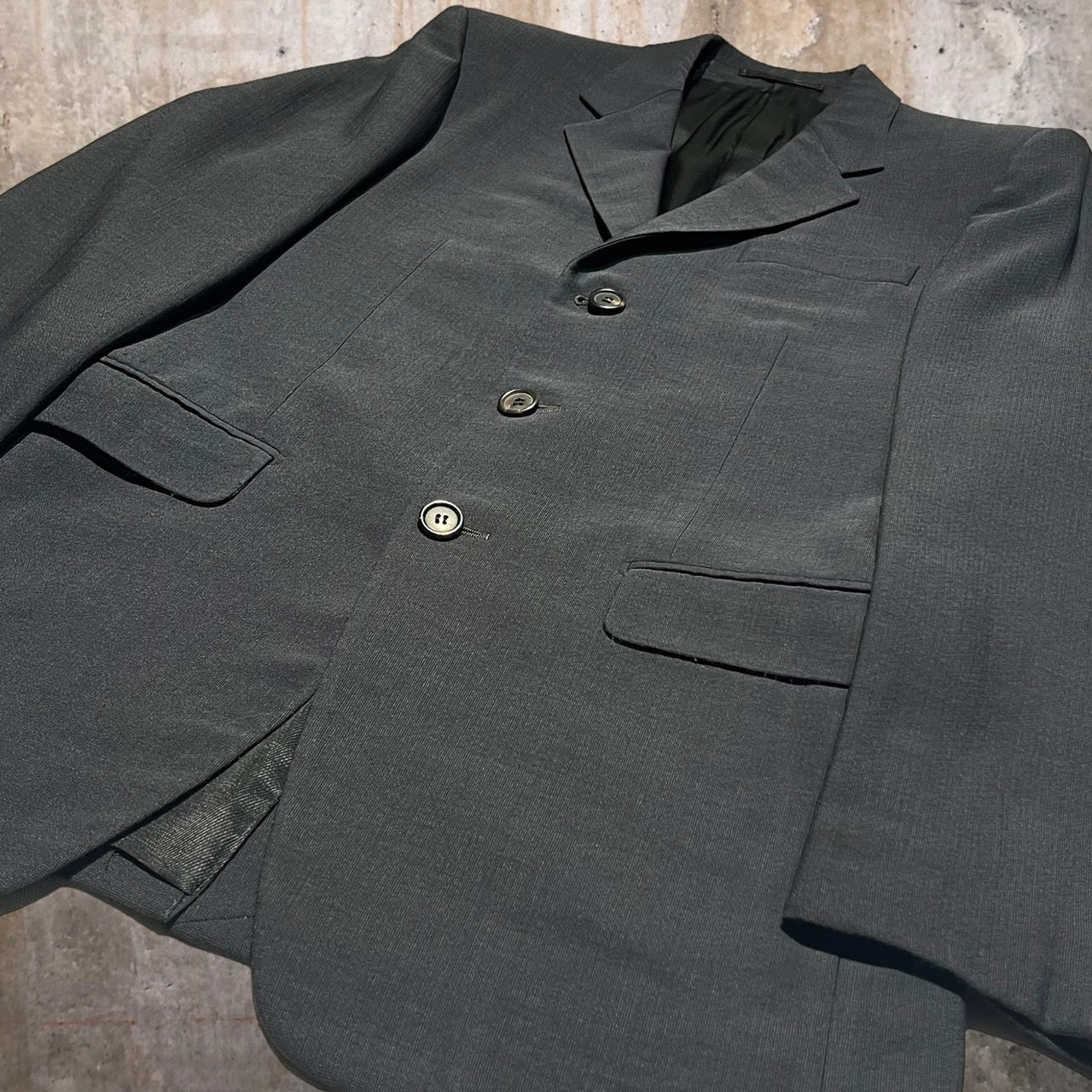 PRADA(プラダ) 90's 3ピースセットアップジャケット 48(Lサイズ程度) ブラック