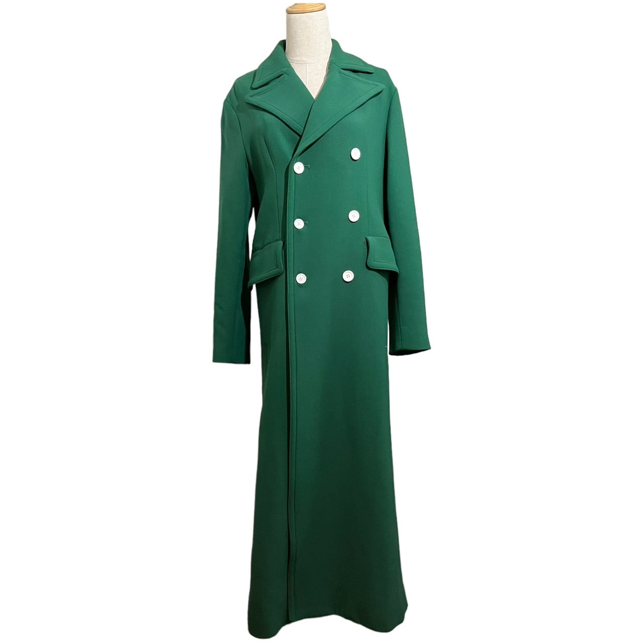 PLAN C(プランシー) double breasted chester coat/ダブルブレストチェスターコート/ロングコート CSCAB52AFOTP042 SIZE 40(L) グリーン