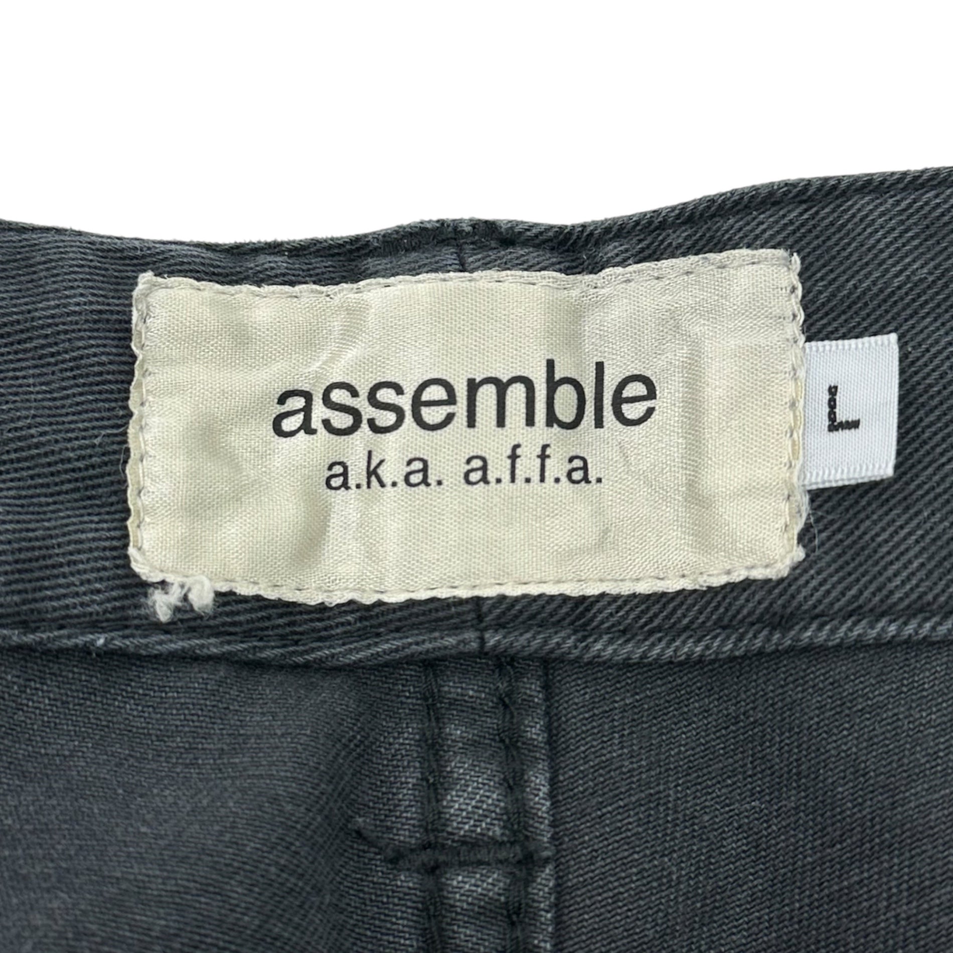 assemble a.k.a AFFA(アッセンブルエーケーエーエーエフエフエー) Bondage Cotton Pants ボンテージ コットン パンツ AFN4502 L ネイビー