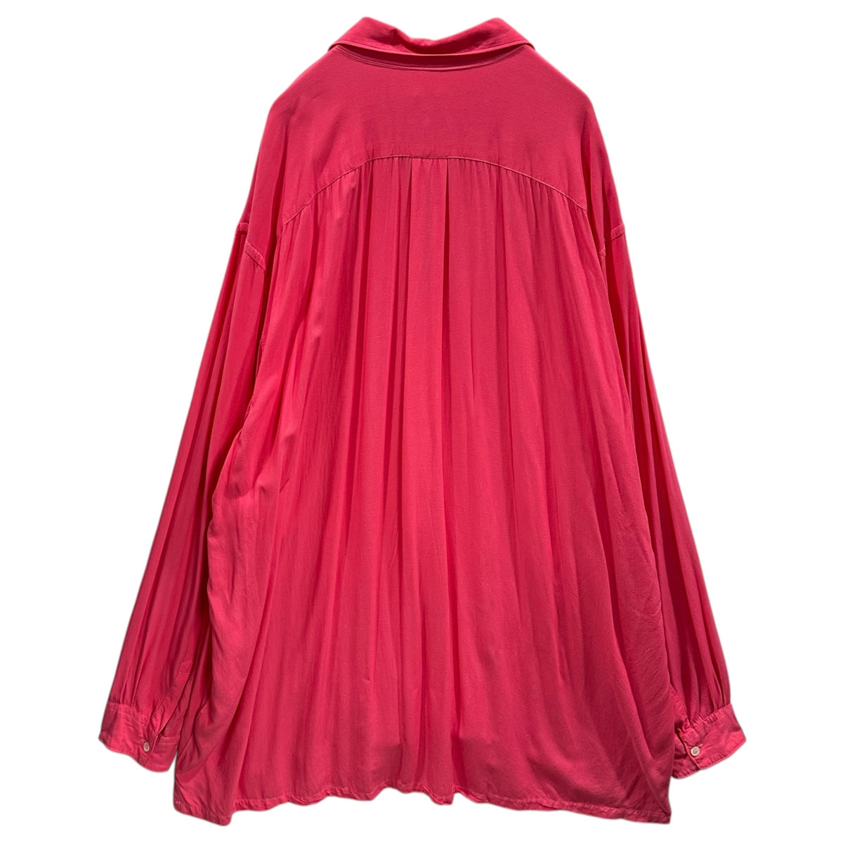 COMME des GARCONS SHIRT(コムデギャルソンシャツ) Open-collar Rayon L/S Shirt オープンカラー レーヨン 長袖 シャツ X ショッキングピンク 開襟