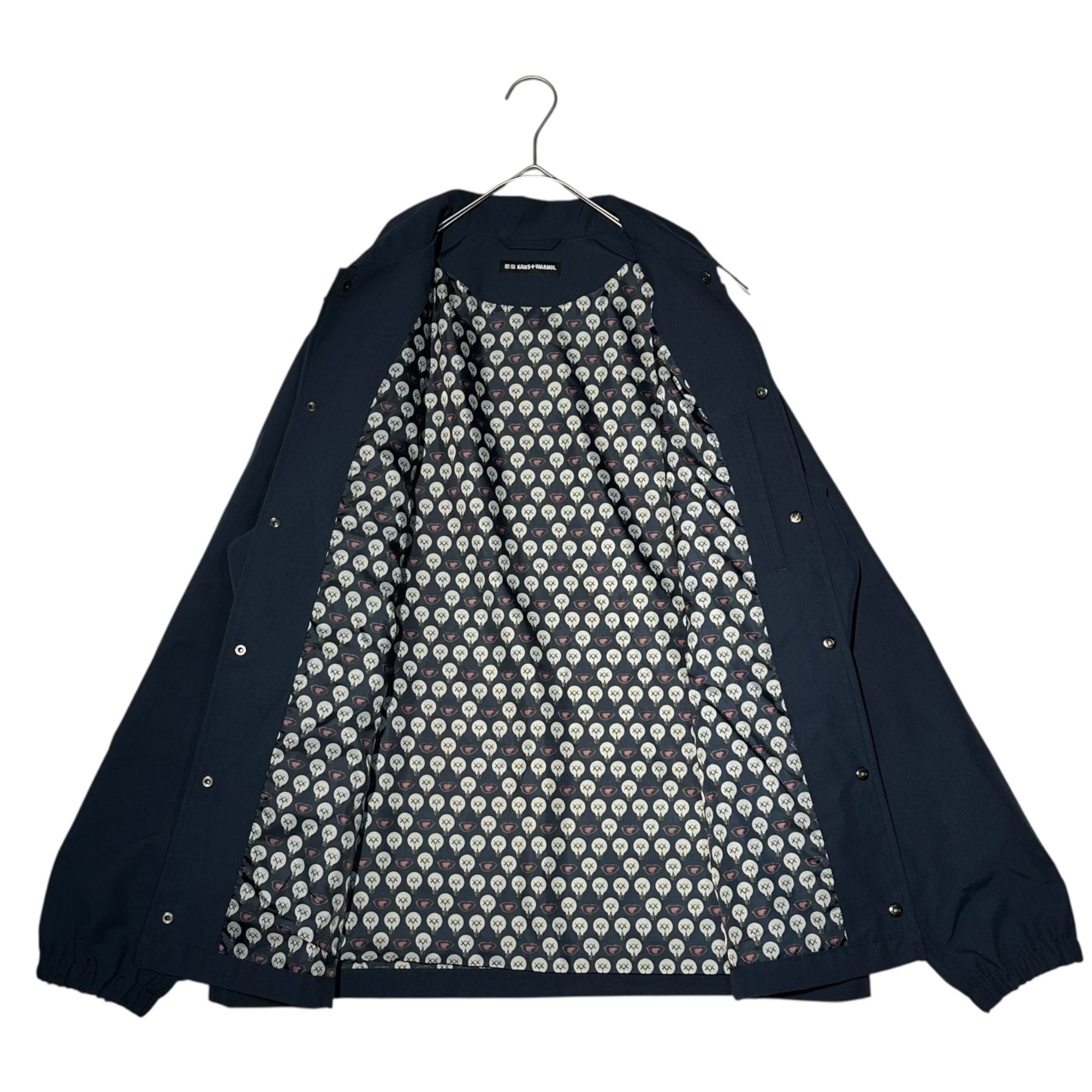 UNIQLO×KAWS×Warhol(ユニクロ×カウズ×アンディーウォーホル) Collaboration Water-Repellent Coach Jacket コラボ はっ水コーチジャケット L ブラック