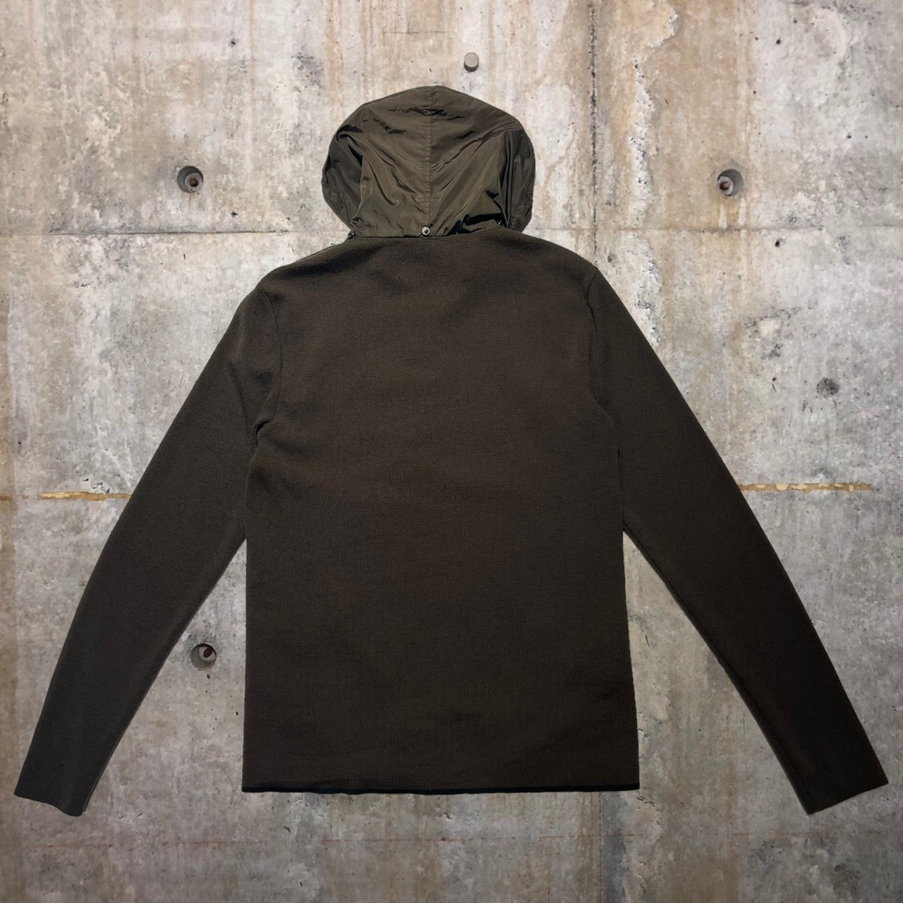 PRADA SPORT(プラダスポーツ) ニット切替ナイロンジャケット 50(XLサイズ程度) ブラウン