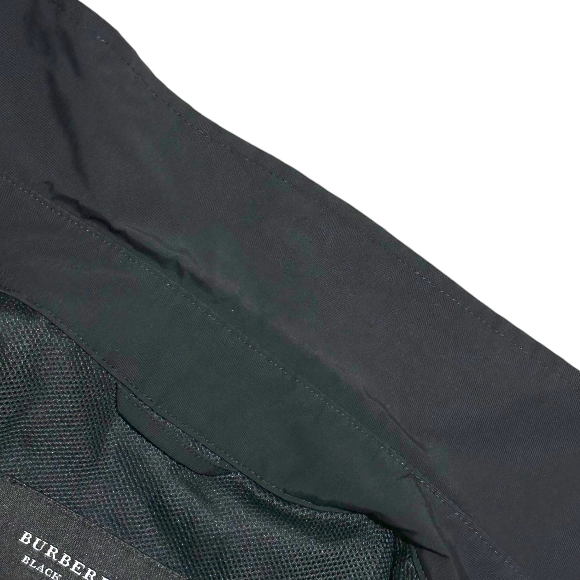 BURBERRY BLACK LABEL(バーバリーブラックレーベル) 60/40 Cotton Nylon Stand Collar Coat コットン ナイロン ステンカラー コート BMP75-807-09 L ブラック