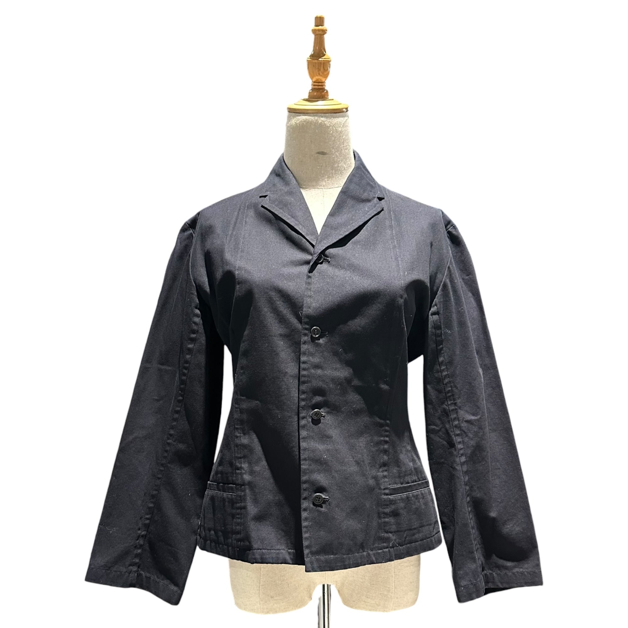 Y's(ワイズ) 4B Cotton Casual Jacket 4ボタン コットン カジュアル ジャケット YO-J28-037 3(L程度) ブラック