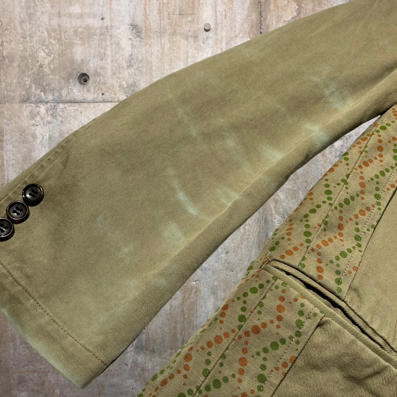 COMME des GARCONS HOMME(コムデギャルソンオム) 02SSコットン3Bジャケット HE-J005 S ベージュ AD2002 田中オム最終期