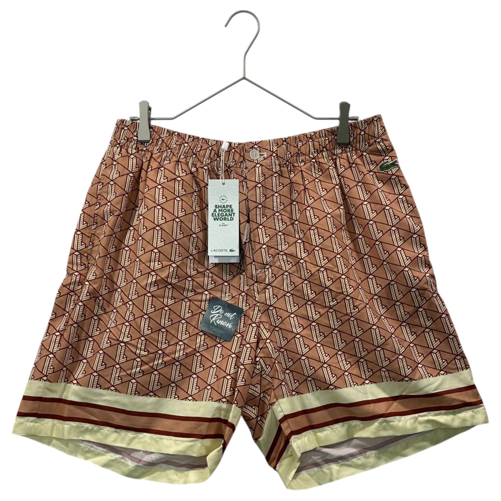 LACOSTE(ラコステ) Monogram Shorts モノグラム ショーツ ハーフ パンツ GH9928 00 F91 L ピンク