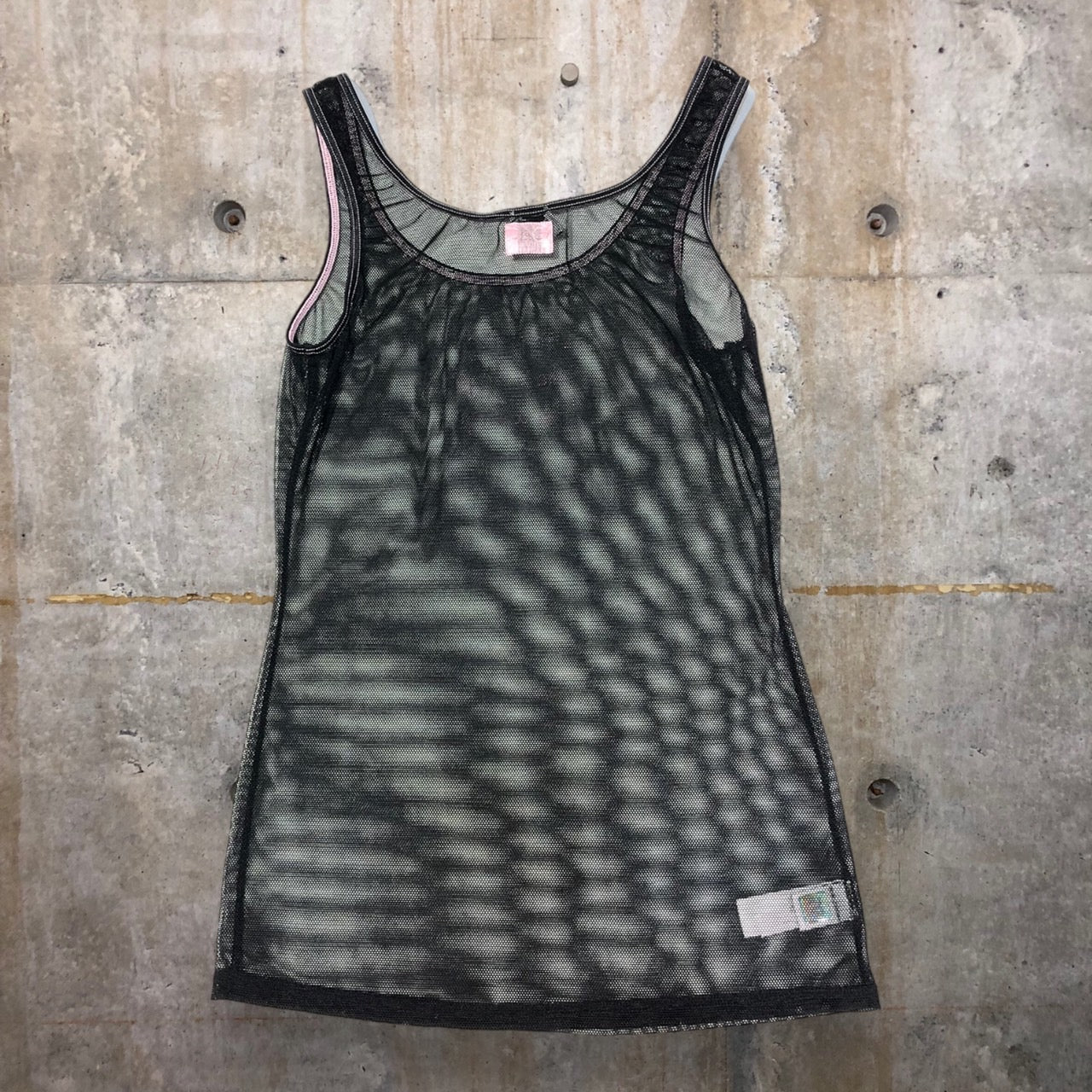 D&G DOLCE&GABBANA(ディーアンドジードルチェ&ガッバーナ) メッシュタンクトップ 表記なし(XS相当) ブラック