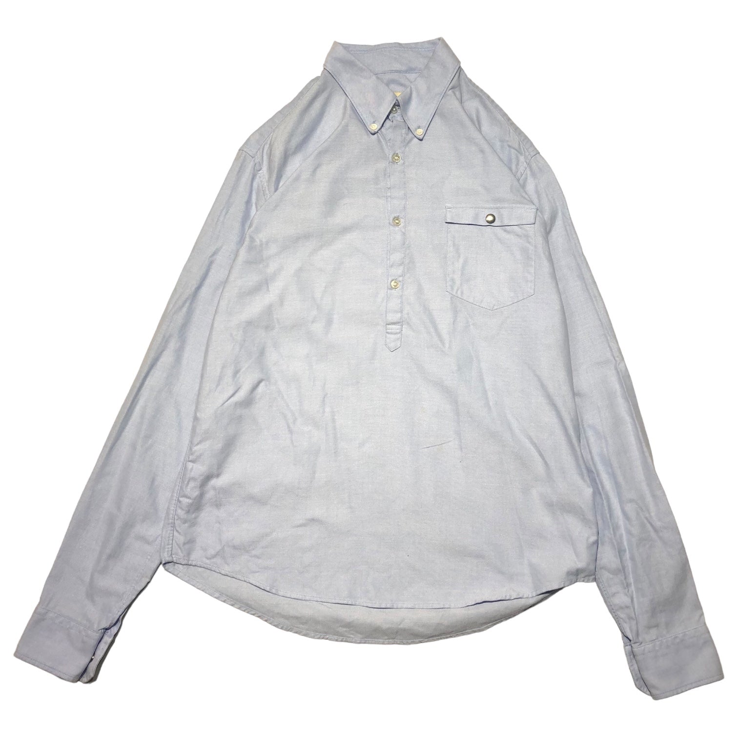 MONCLER(モンクレール) pullover oxford shirt プルオーバー オックス フォード シャツ 102-09V-52010-00 0209V520 1000 L スカイブルー 長袖