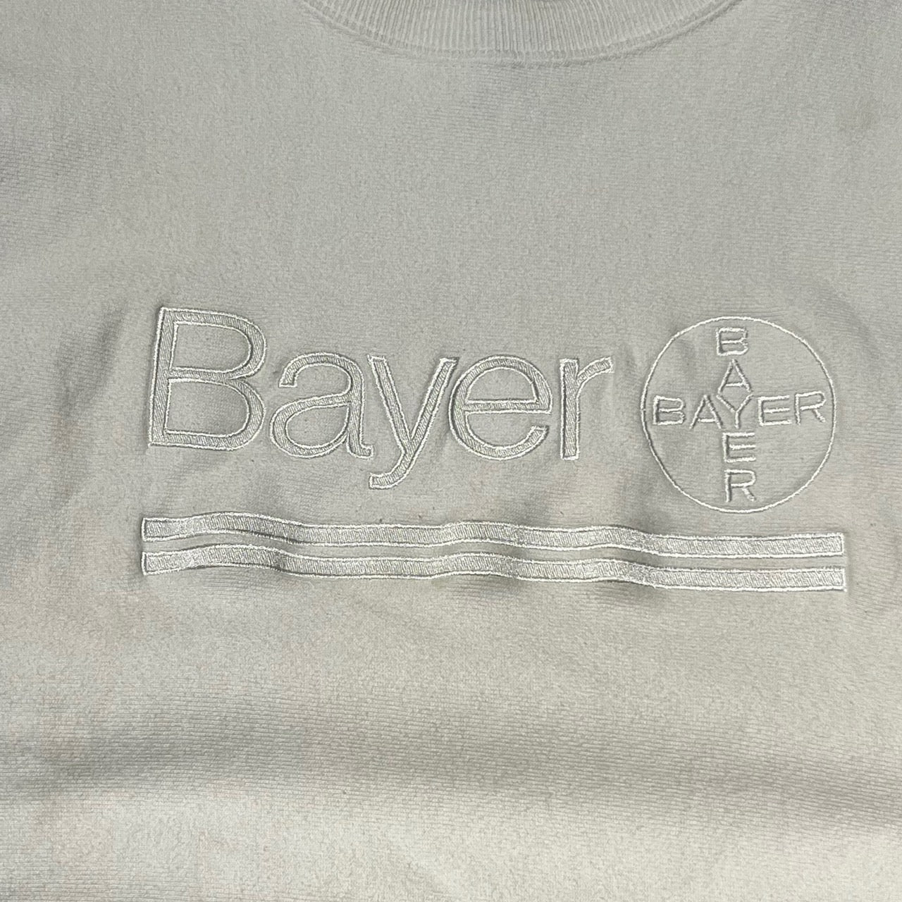 Champion(チャンピオン) 90's"Bayer"リバースウィーブスウェット XL ホワイト 90年代 トリコタグ 企業物