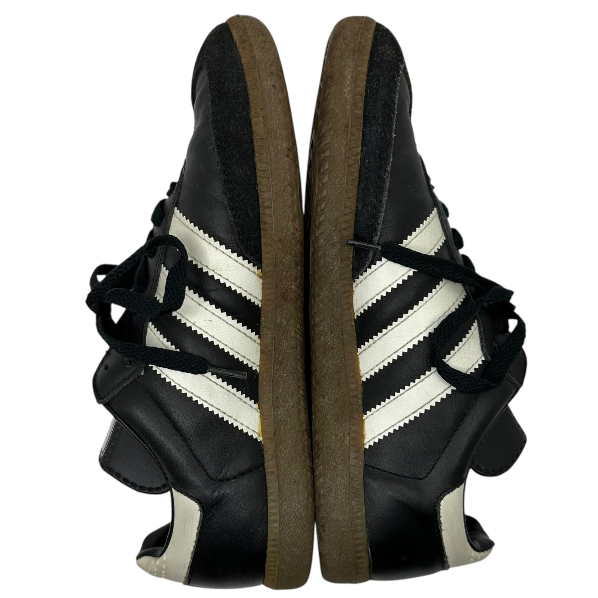 adidas(アディダス) 90's Vintage Samba Leather ヴィンテージ サンバ レザー 019000 24cm ブラック 90年代 1996年製 ローカット スニーカー