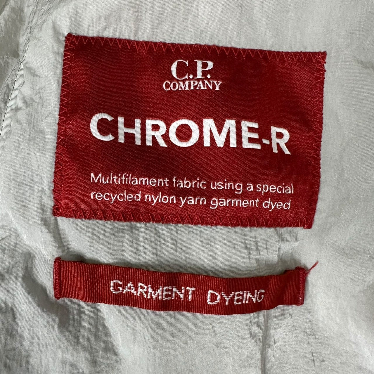 C.P.COMPANY(シーピーカンパニー) 14SS Flap Pocket Zip Up Nylon Over Shirt Jacket フラップ ポケット ジップアップ ナイロン オーバー シャツ ジャケット 14CMOS371A 005904G M グレー