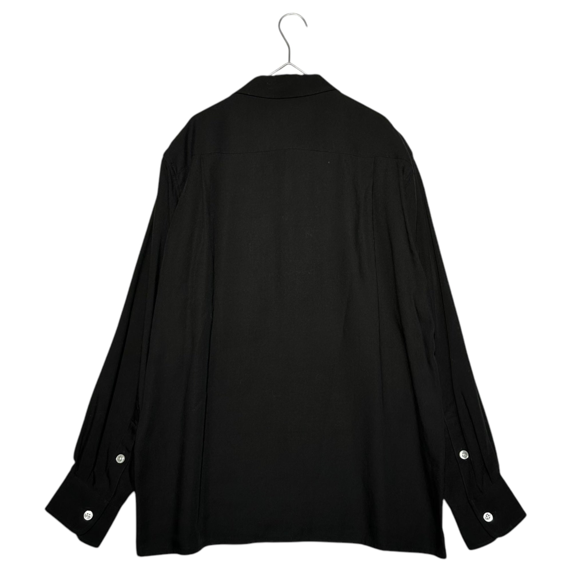 WACKO MARIA(ワコマリア) TWO-TONE 50'S SHIRT leopard switching ツートーン 50年代モチーフ シャツ レオパード 切替 S ブラック×ベージュ