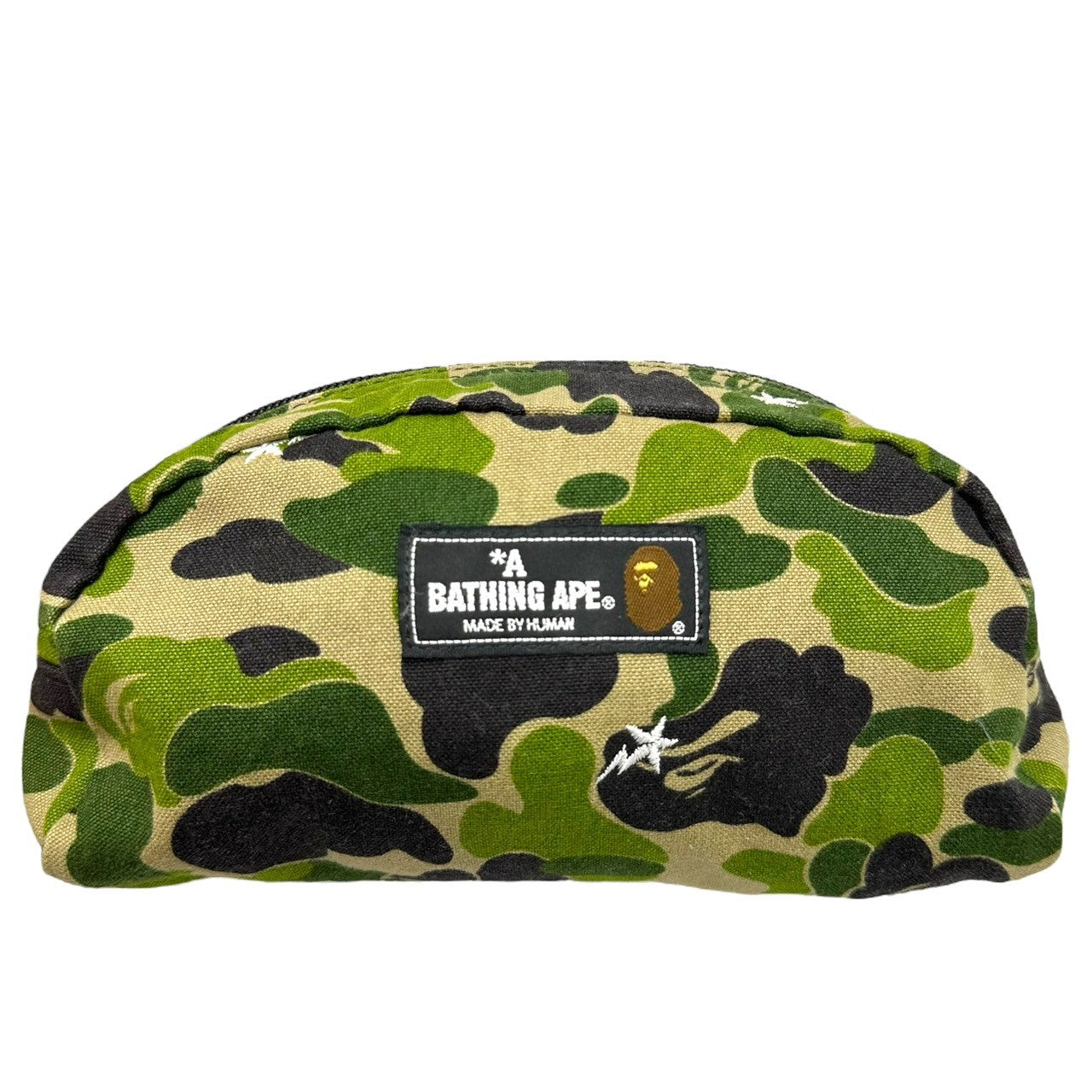 A BATHING APE(アベイシングエイプ) COME POACH カモ ポーチ カーキ 迷彩 カモフラ ケース