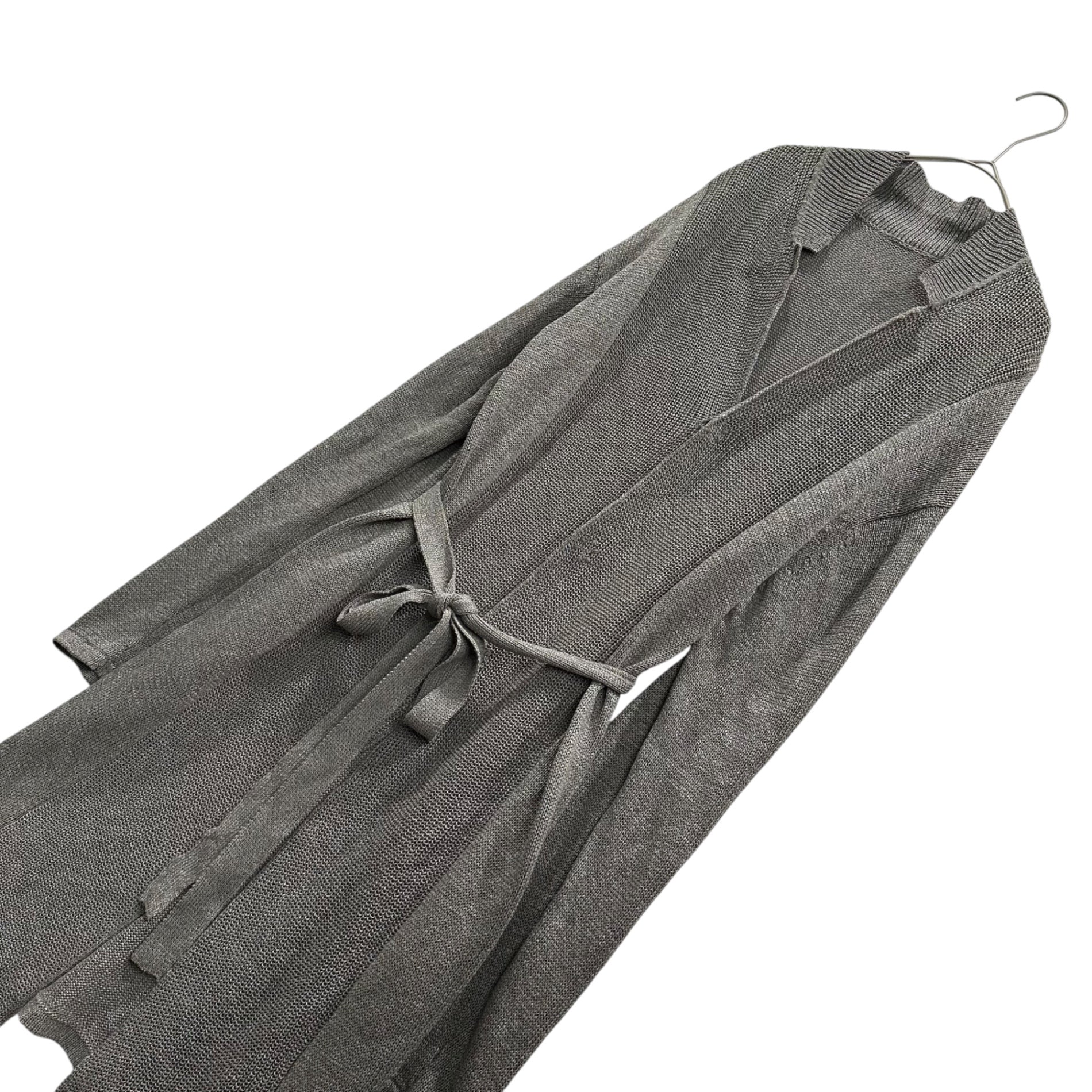 The Viridi-anne(ザヴィリディアン) 2017SS Co/Pa/Ra Long Cardigan コットン ペーパー レーヨン ロング カーディガン VI-2686-07 1 グレー ニット