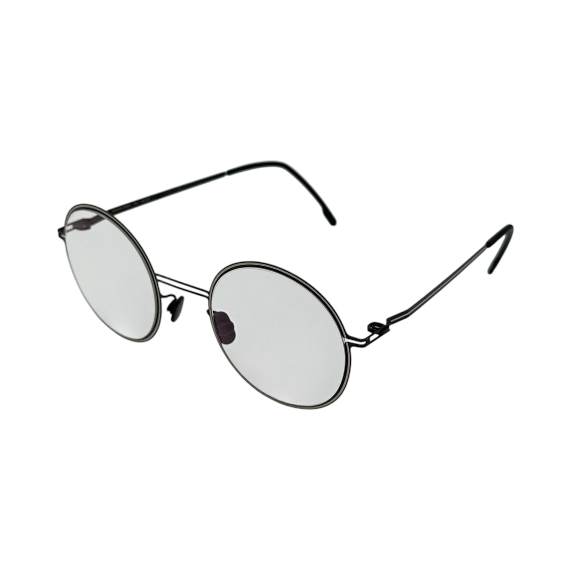 MYKITA(マイキータ) STUDIO 6.4 col.340 ラウンド型 眼鏡 48□28-135 ブラック×ホワイト メガネ