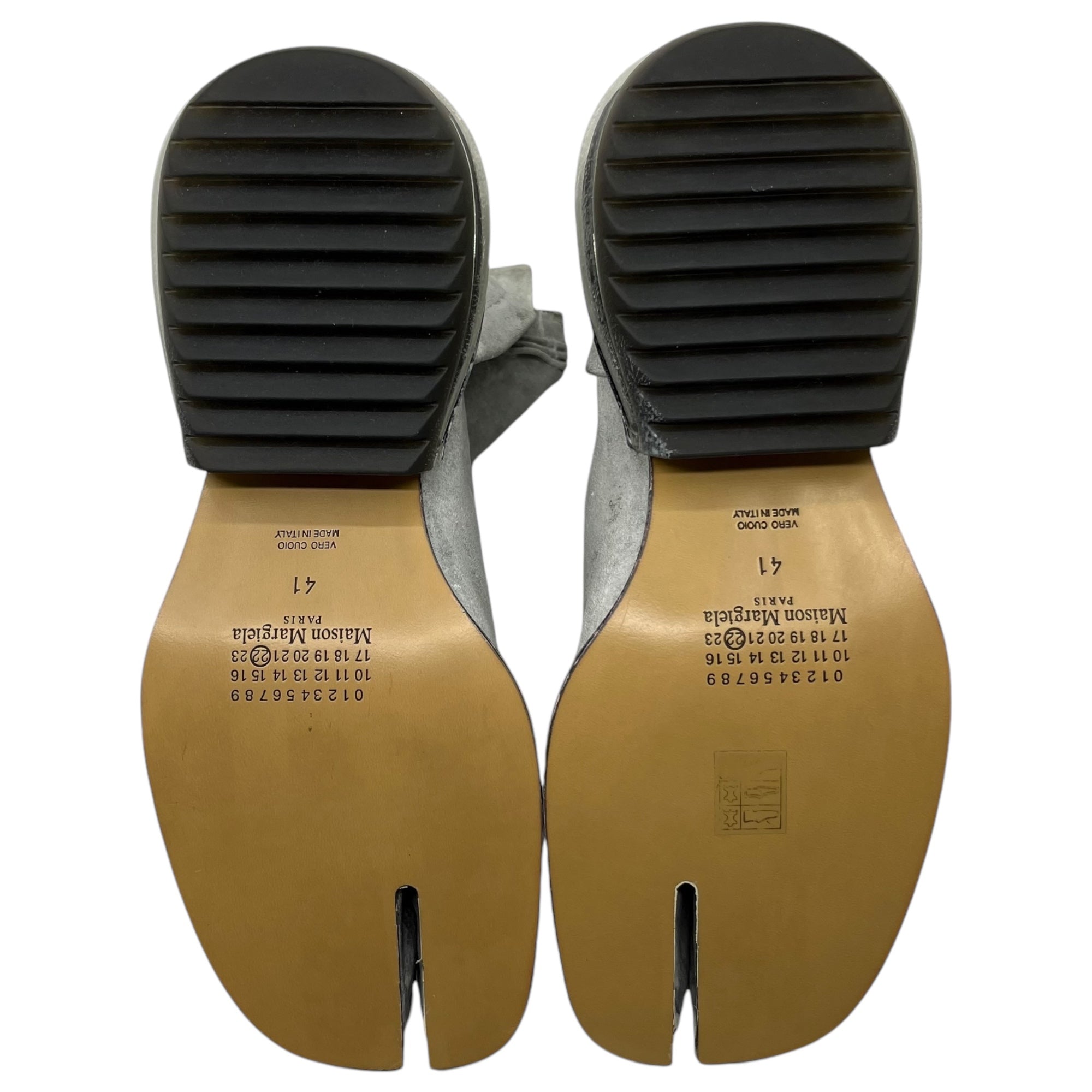 MAISON MARGIELA(メゾンマルジェラ) 20SS Painted Airbag Tabi 20SS ペイント加工 エアバッグ 足袋 41(26.0~26.5cm程度) ライトグレー タビ エアソール