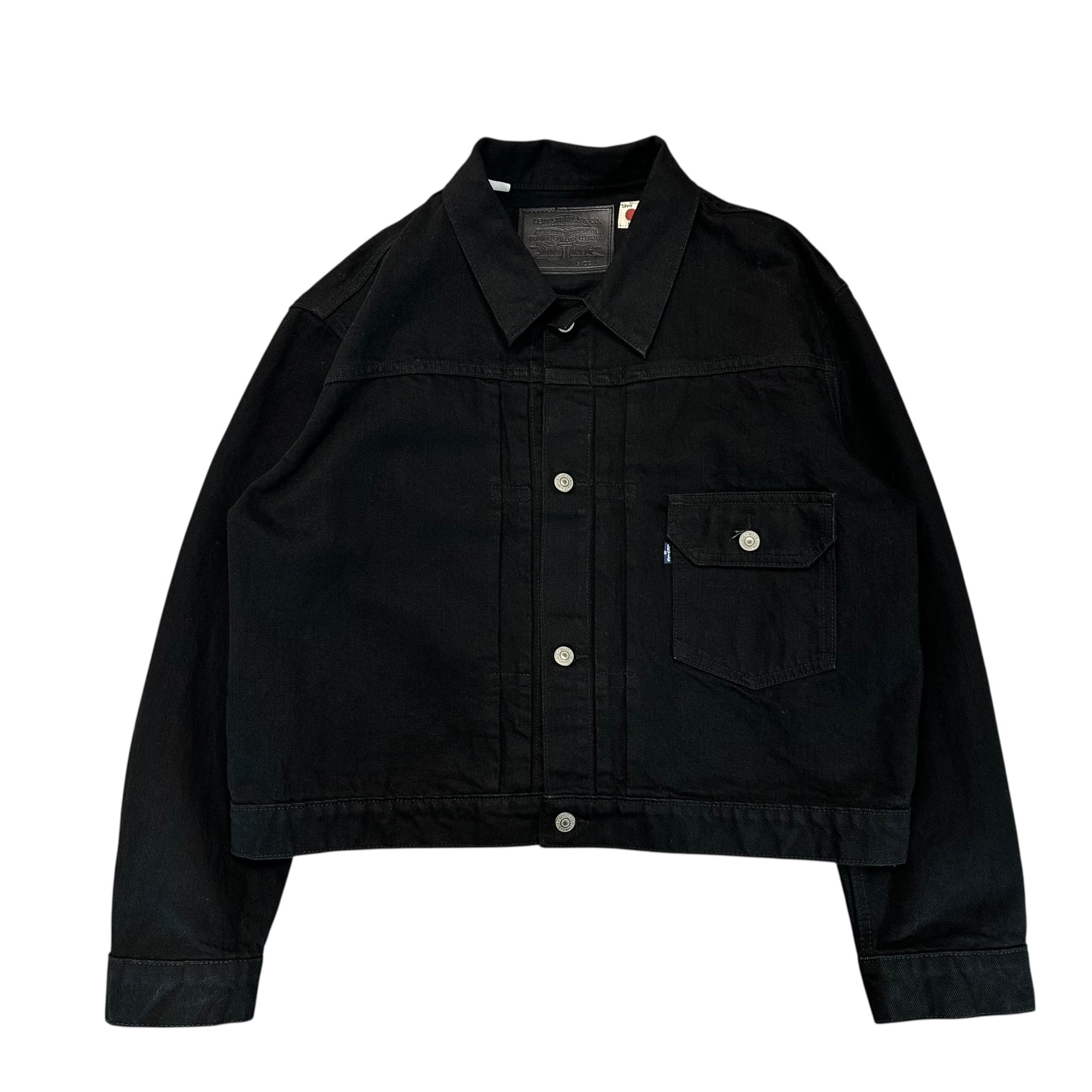 Levi's(リーバイス) BlueTab TYPE I Black Denim Trucker Jacket 1st ブラック デニム トラッカー ジャケット A91370000 S ブラック