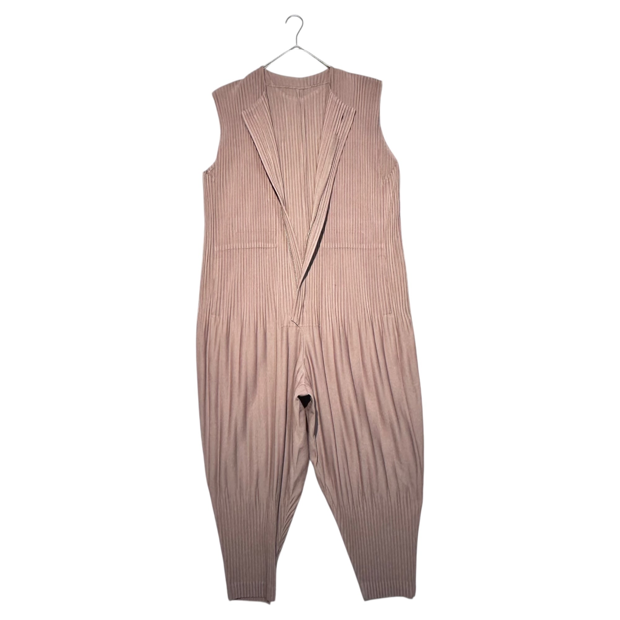 HOMME PLISSE ISSEY MIYAKE(オムプリッセイッセイミヤケ) pleated all in one プリーツ オールインワン つなぎ ジャンプスーツ オーバーオール HP91JI139 SIZE 1(S) ピンク