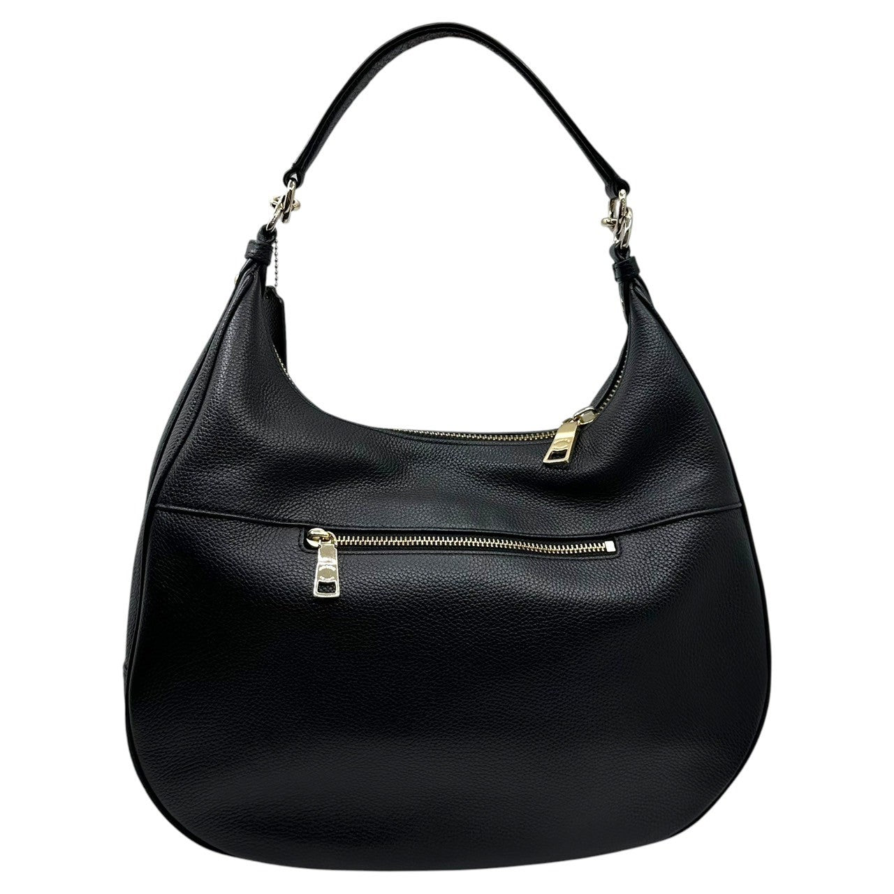 COACH(コーチ) Harley Hobo ハーレー ホーボー レザー ワンショルダー バッグ F38259 ブラック 本革 肩掛け