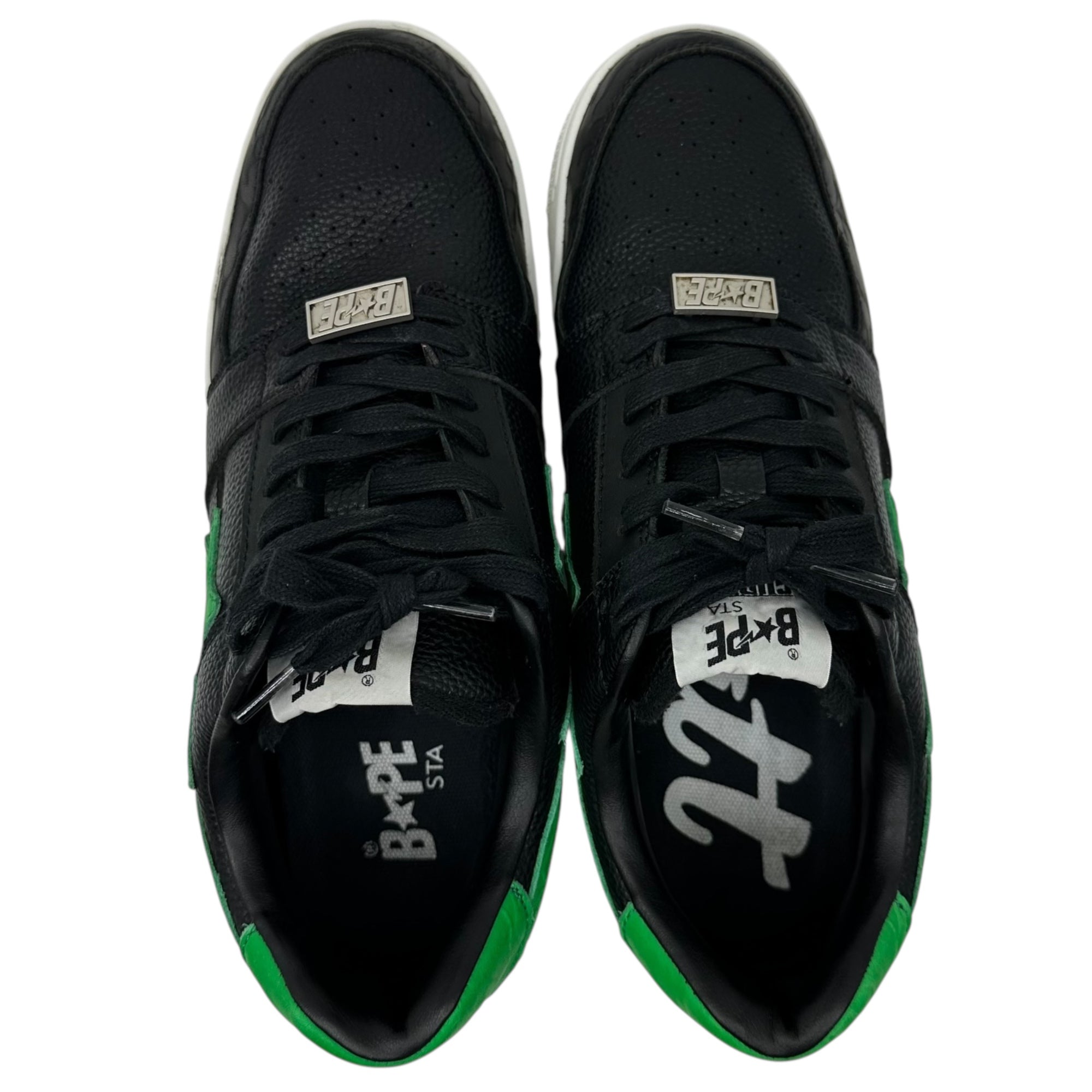 A BATHING APE(アベイシングエイプ) GUNNA BAPE STA™ ガンナ ペイプ スタ ローカット スニーカー 1G73191927 28.0cm ブラック×グリーン