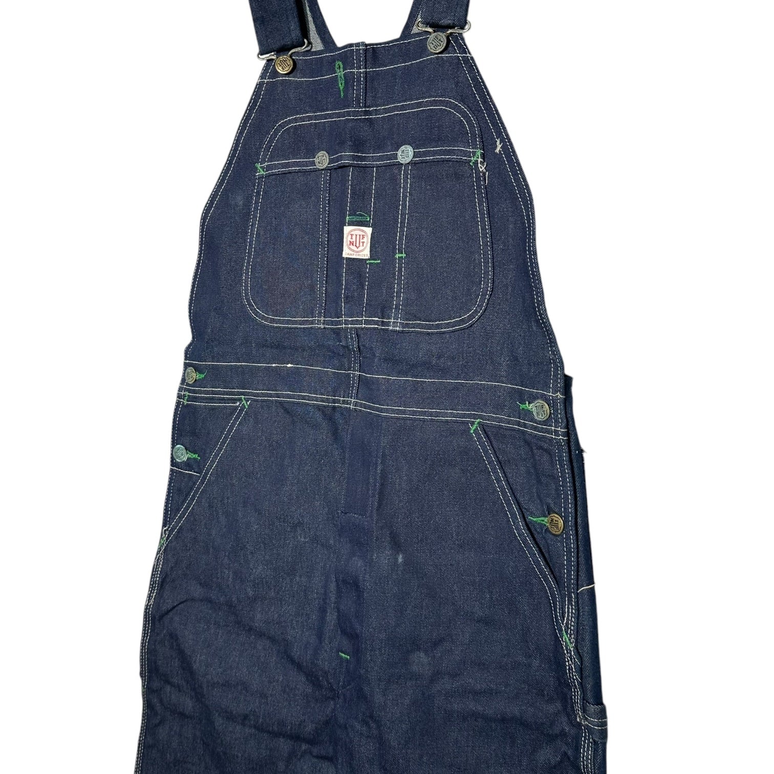 TUFNUT(タフナット) 50's~60's Vintage denim overalls ヴィンテージ デニム オーバーオール 1008.41 W32 L33 インディゴ 50年代~60年代 デッドストック