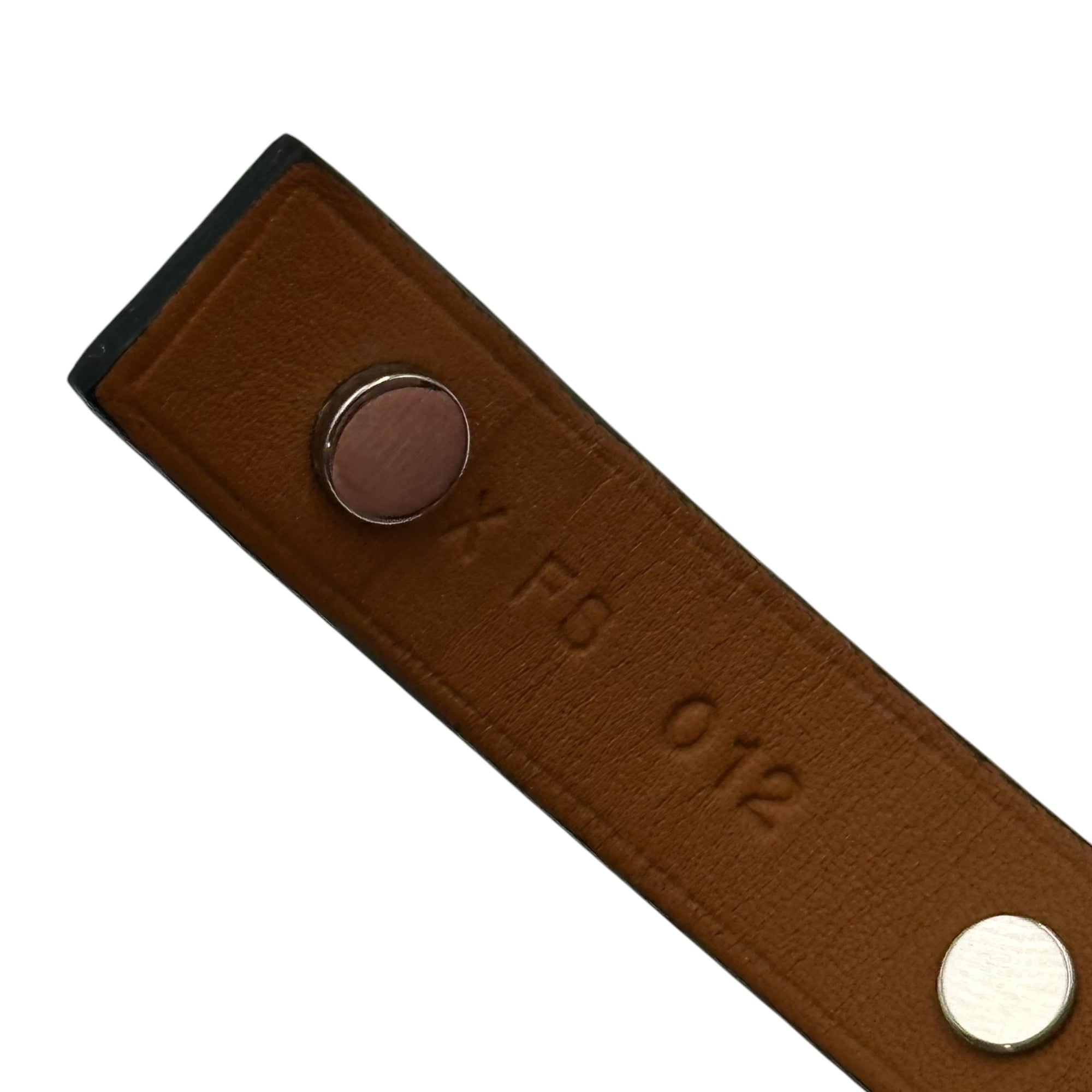 HERMES(エルメス) Mini Dog Clous Ronds Bracelet ミニ ドッグ クルーロン ブレスレット ブラック×シルバー X刻印 2016年製 レザー スタッズ