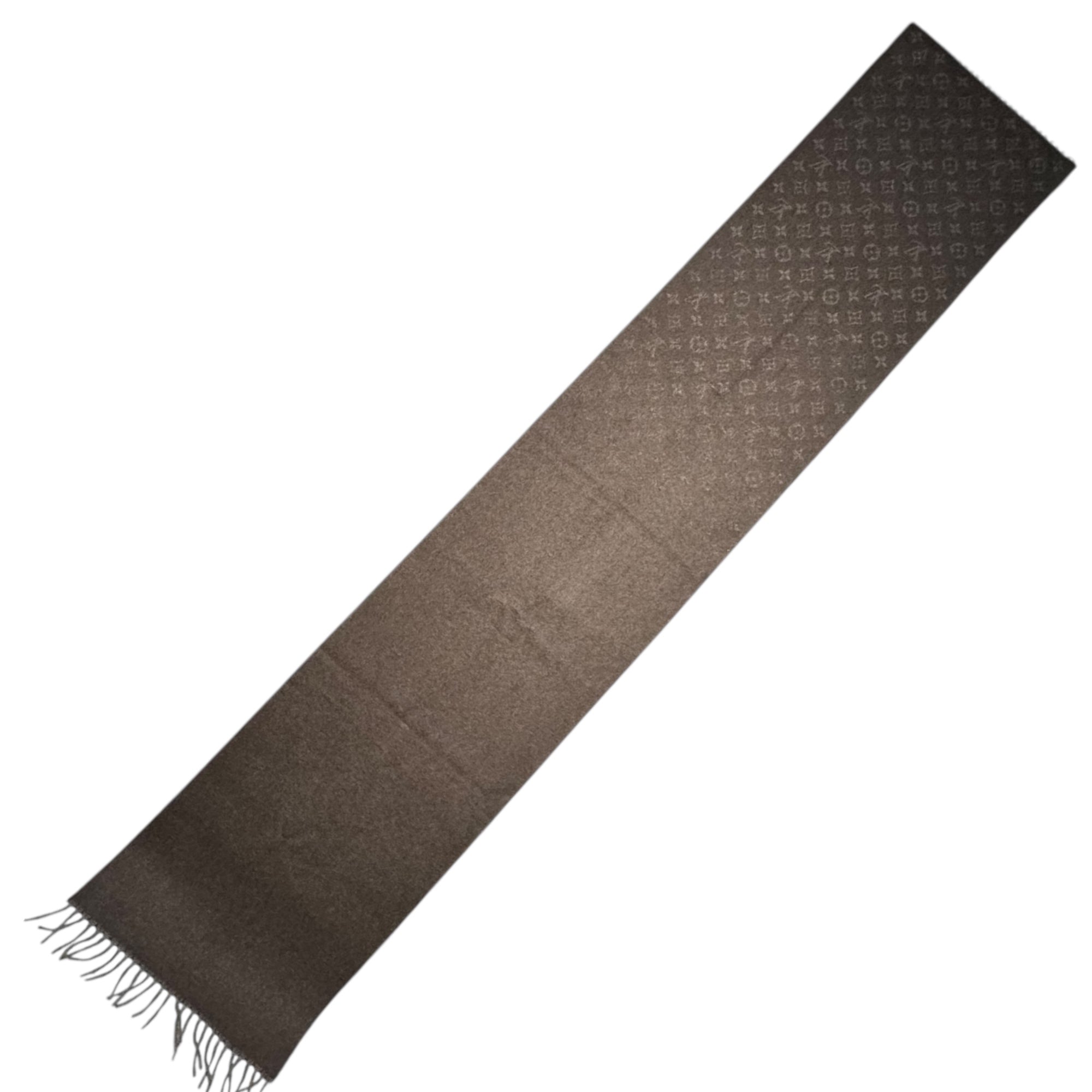 LOUIS VUITTON(ルイヴィトン) Echarpe Monogram Gradient Scarf エシャルプ モノグラム グラディエント マフラー M70258 ブラウン FF4212 2023年購入品 カシミア50% ウール50%