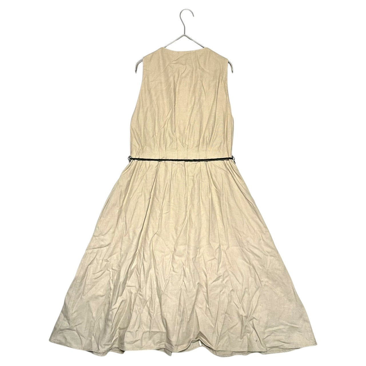 HEMMING SHOP(ヘミングショップ) Many buttons sleeveless waist belt dress meny メニィ ボタン ノースリーブ ウエストベルト ワンピース FREE HO-132114
