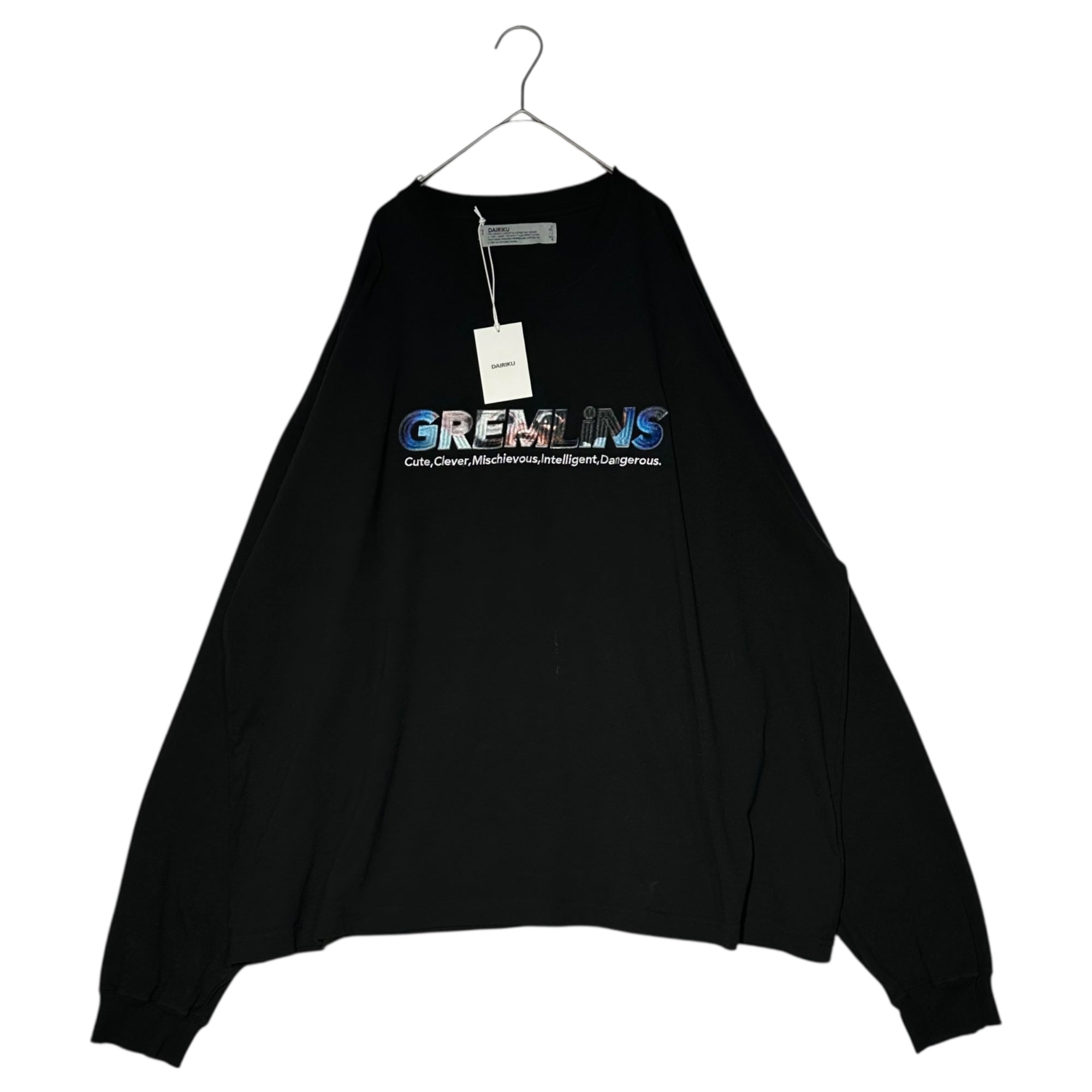 DAIRIKU(ダイリク) 24SS “GREMLiNS” L-S TEE グレムリン 長袖 Tシャツ 24SS C-15 FREE ブラック カットソー