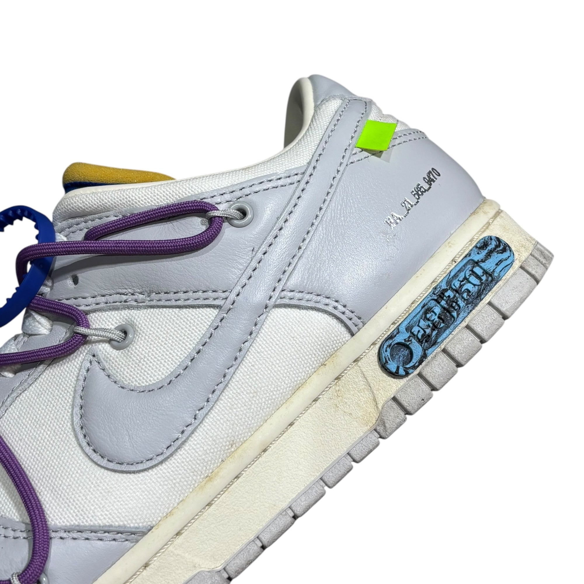 NIKE×Off-White(ナイキ×オフホワイト) Dunk Low 1 OF 50 "48" ダンク ロー DM1602-107 29.5cm グレー×ホワイト スニーカー