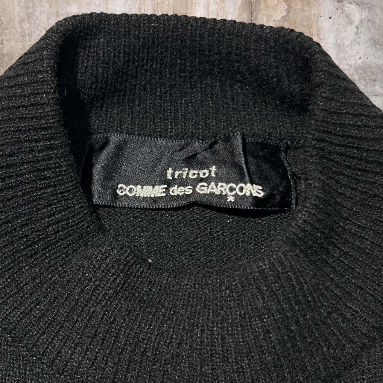 tricot COMME des GARCONS(トリココムデギャルソン) 90'sモックネックニット TN-050100 表記なし(FREE) ブラック AD1992
