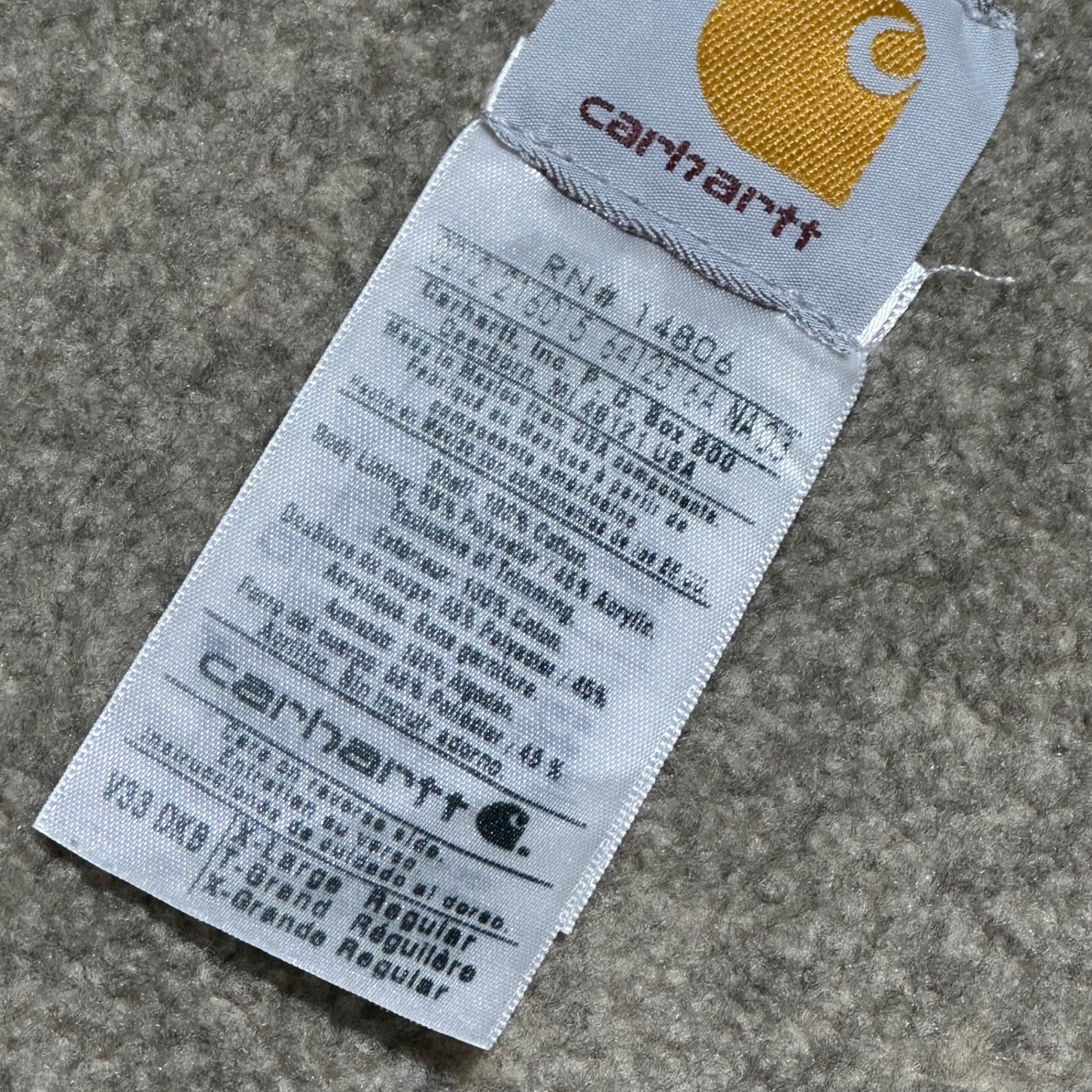 carhartt(カーハート) DOC WARNER'S Duck Fabric Fleece-Lined Work Vest ダック地 裏ボア ワークベスト V33 DK8 XL ブラウン