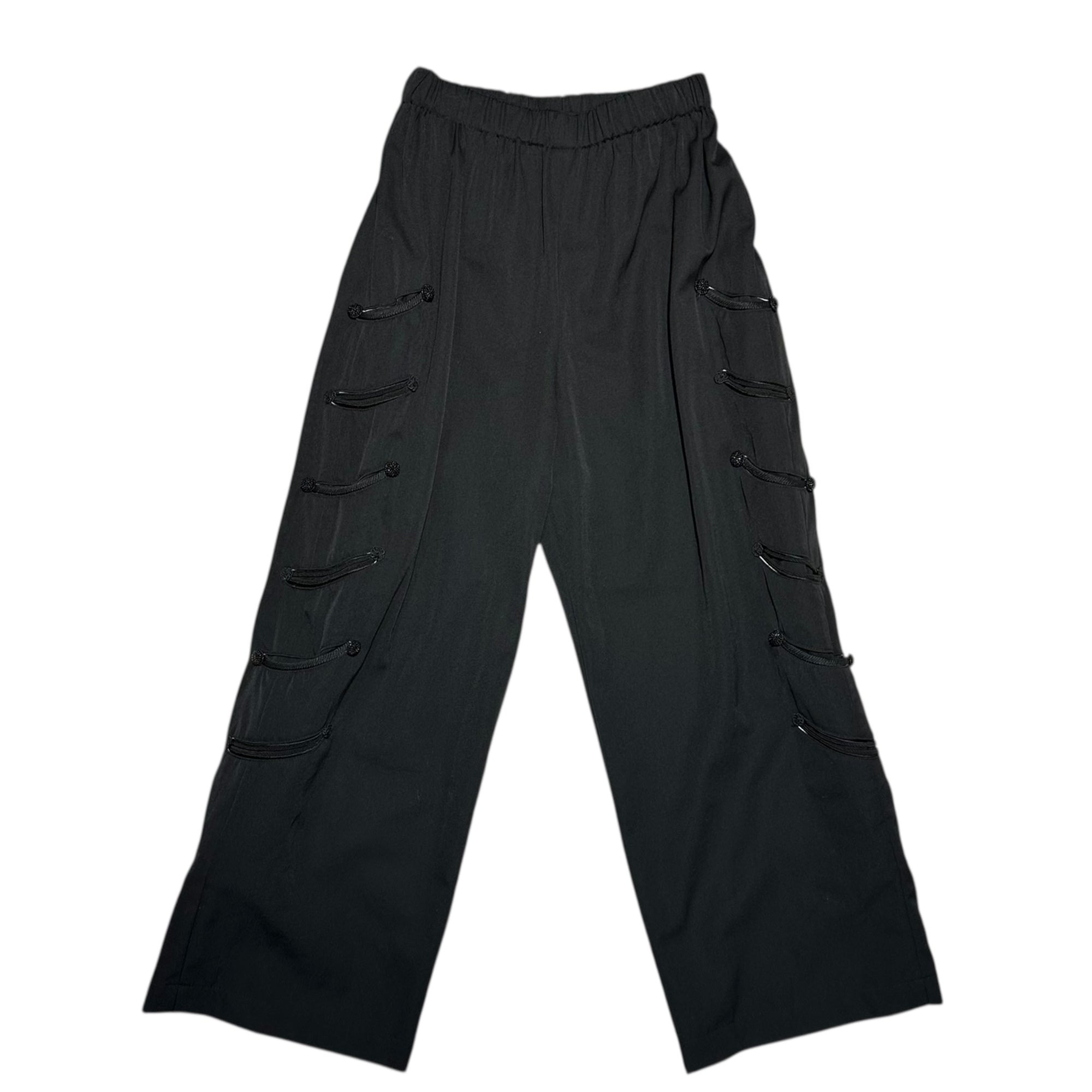 COMME des GARCONS COMME des GARCONS(コムデギャルソンコムデギャルソン) 06AW 6-pocket decorative straight slacks pants 6段 ポケット 装飾 ストレート スラックス パンツ RR-P002 SS ブラック AD2006