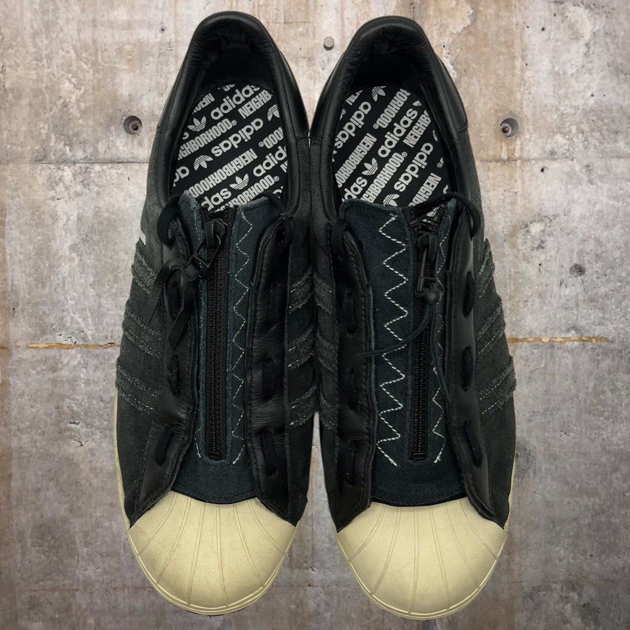 NEIGHBORHOOD×adidas(ネイバーフッド×アディダス) SS80S NBHD SUPERSTAR スーパースター/スニーカー GX1400 29cm ブラック