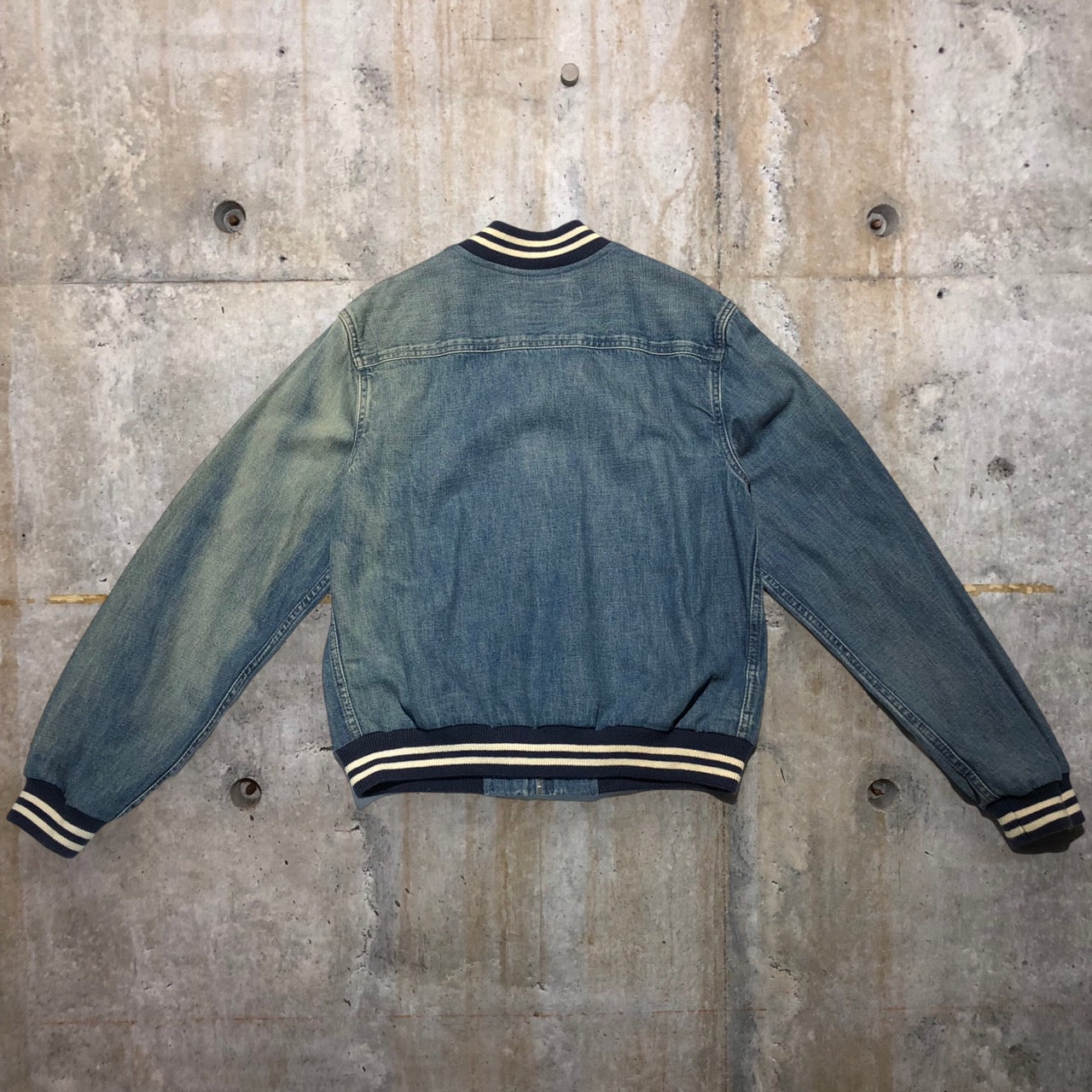 POLO RALPH LAUREN(ポロラルフローレン) バーシティボンバーデニムブルゾン M ブルー