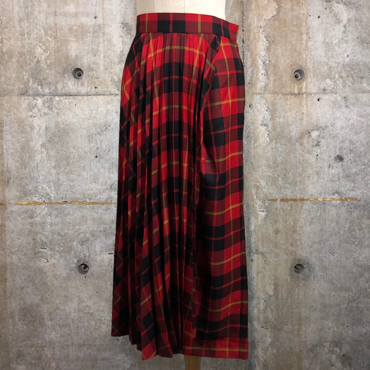 COMME des GARCONS JUNYA WATANABE(コムデギャルソンジュンヤワタナベ) 17AWチェックプリーツスカートパンツ JT-P045 SIZE S レッド×ブラック AD2017