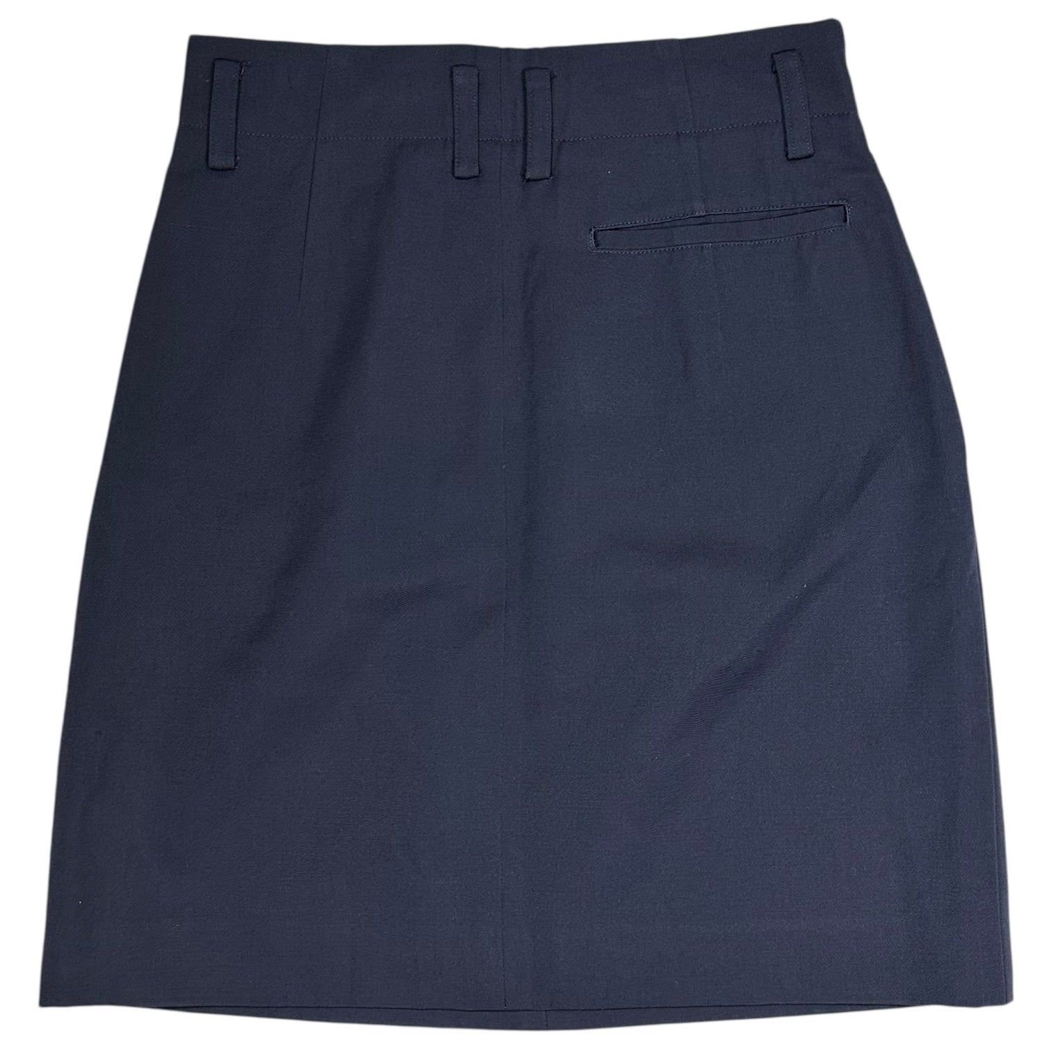 i.s. ISSEY MIYAKE(アイエス イッセイミヤケ) 91AW Buckle Design Button Tailored Jacket Set バックル デザイン ボタン テーラード ジャケット セットアップ IS13-FD023 M ネイビー 90's 90年代 ヴィンテージ スカート