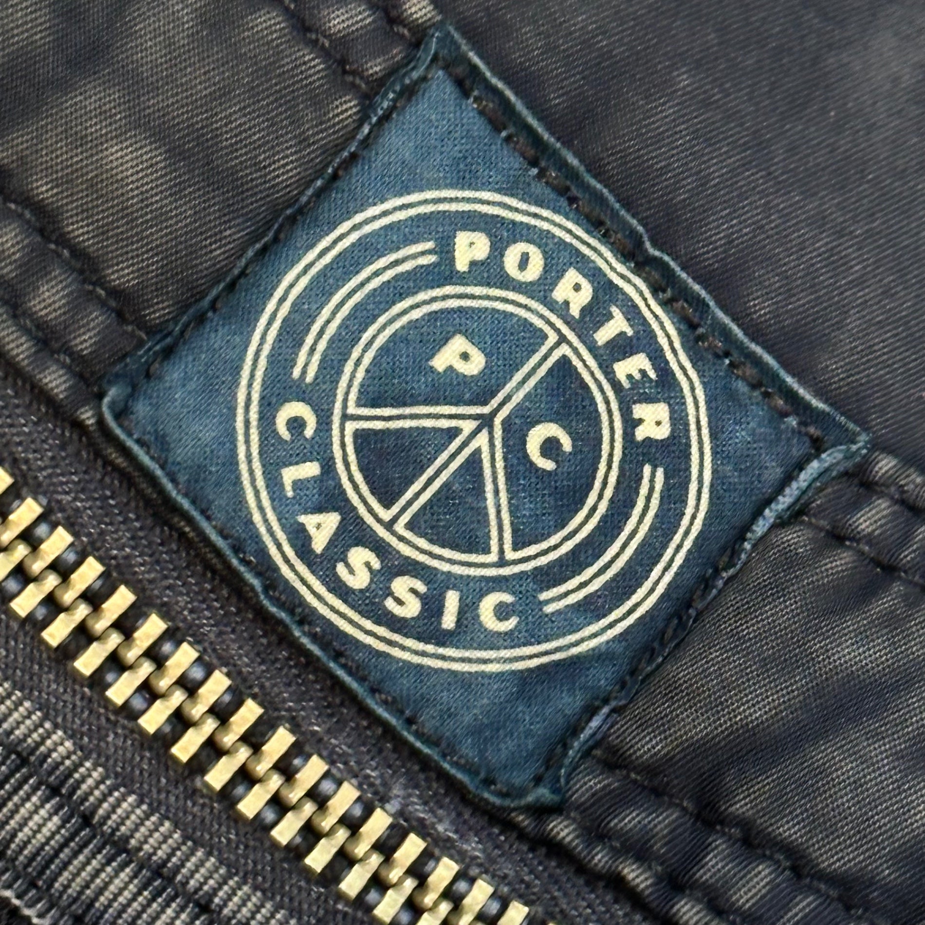 Porter Classic(ポータークラシック) SUPER NYLON HELMET CASE L スーパー ナイロン ヘルメット ヘース CP-015-191 L ブルー 2WAY ショルダー バッグ ヴィンテージ加工