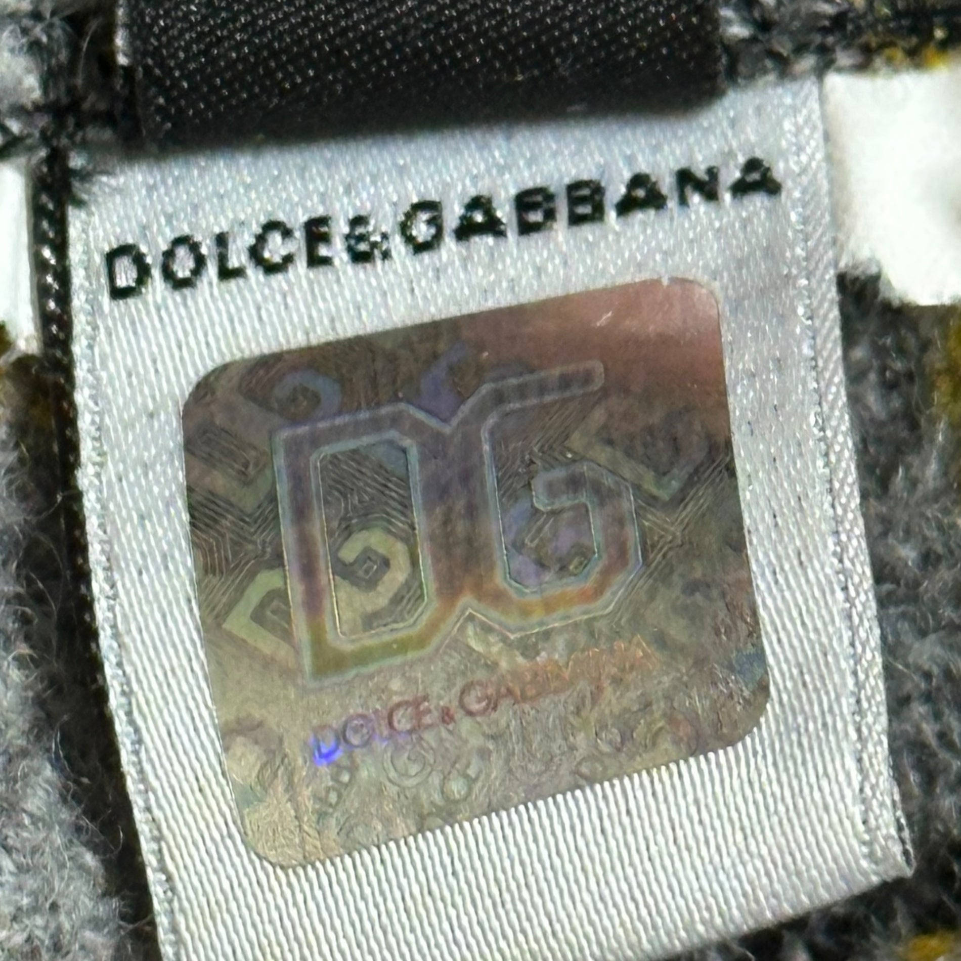 D&G(ディー&ジードルガバドルチェ&ガッバーナ) Woolen rolled skirt with checkered pattern and belt チェック柄 ベルト付 ウール 巻き スカート 40(L程度) グレー×レッド 品質表示タグ切取