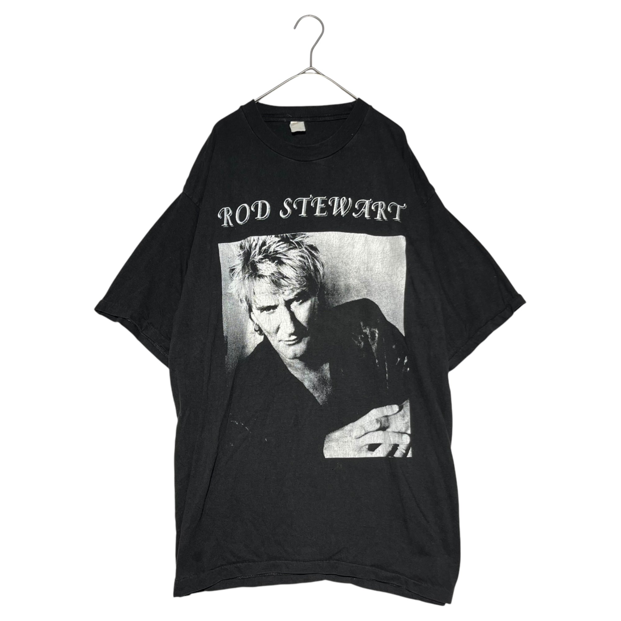 VINTAGE(ヴィンテージ) ©1998 Rod Stewart Tour Tee ロッド スチュアート ツアー Tシャツ 表記無し(M程度) ブラック 90s 90年代 ヴィンテージ バンド ロック