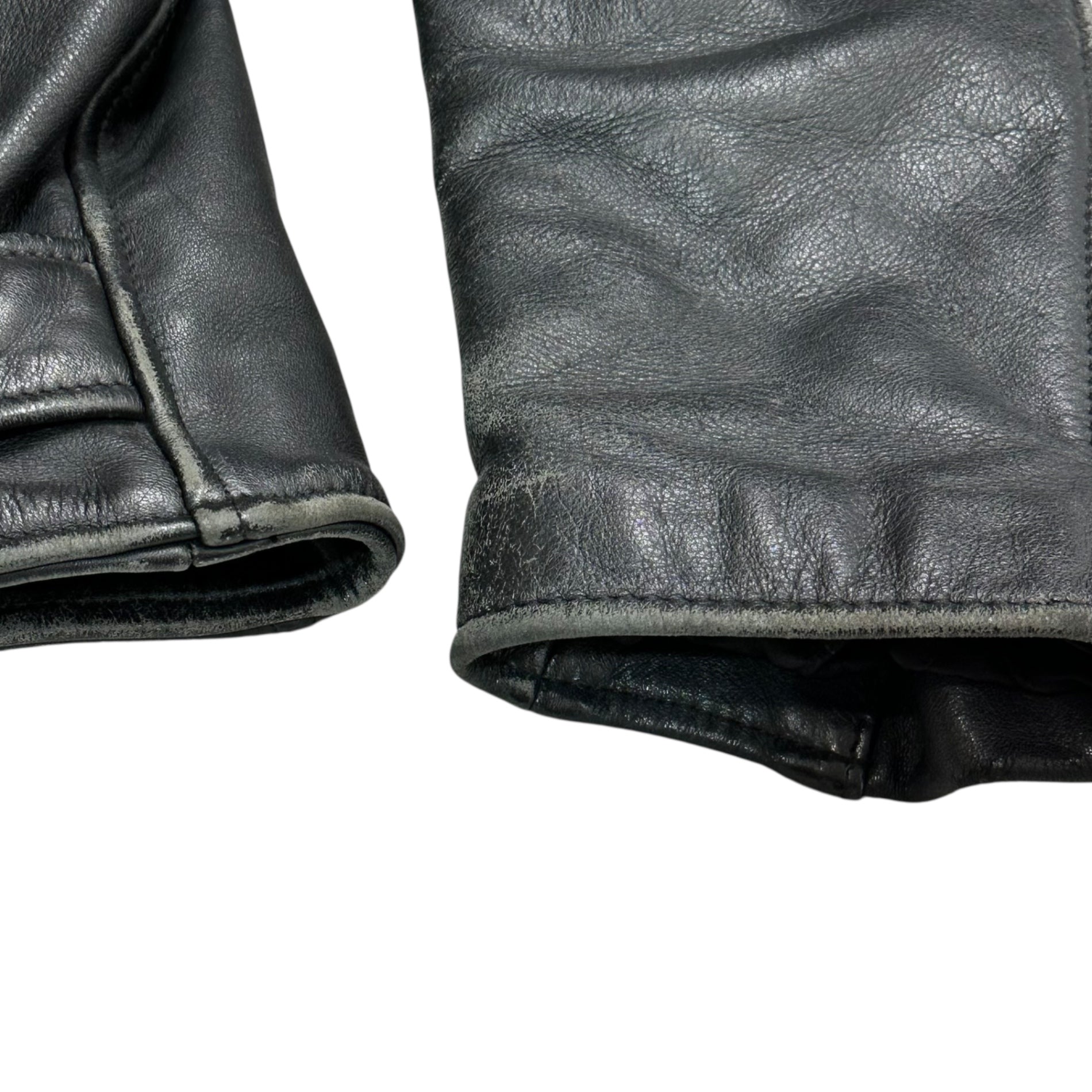 HARLEY DAVIDSON(ハーレーダビッドソン) Double Riders Jacket ダブル ライダース ジャケット 38(M程度) ブラック レザー