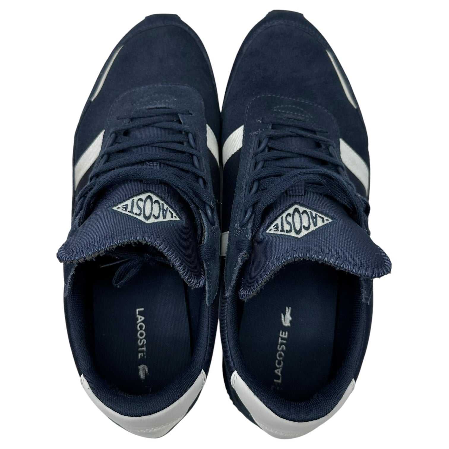 LACOSTE(ラコステ) PARTNER RETRO スウェード 切替 ローカット スニーカー 29249 28.5cm ネイビー