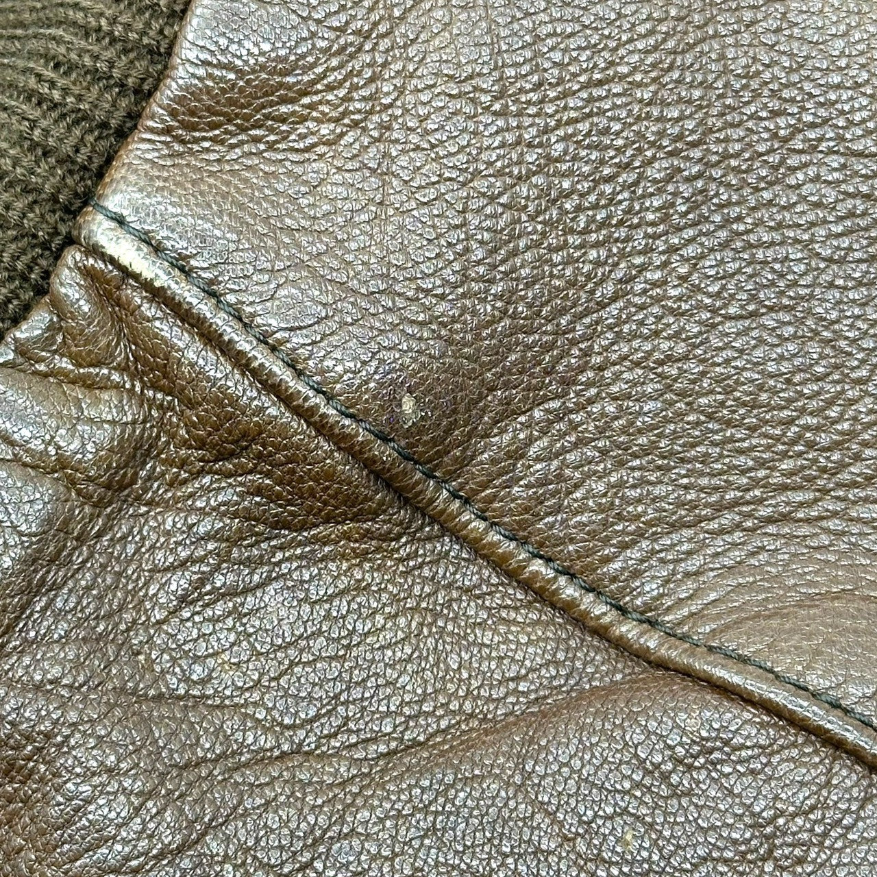 USED(ユーズド) 90's A-2 TYPE Goatskin Flight Jacket 90年代 山羊革 フライト ジャケット CONTRACT NO:1978-08 40(L程度) ブラウン