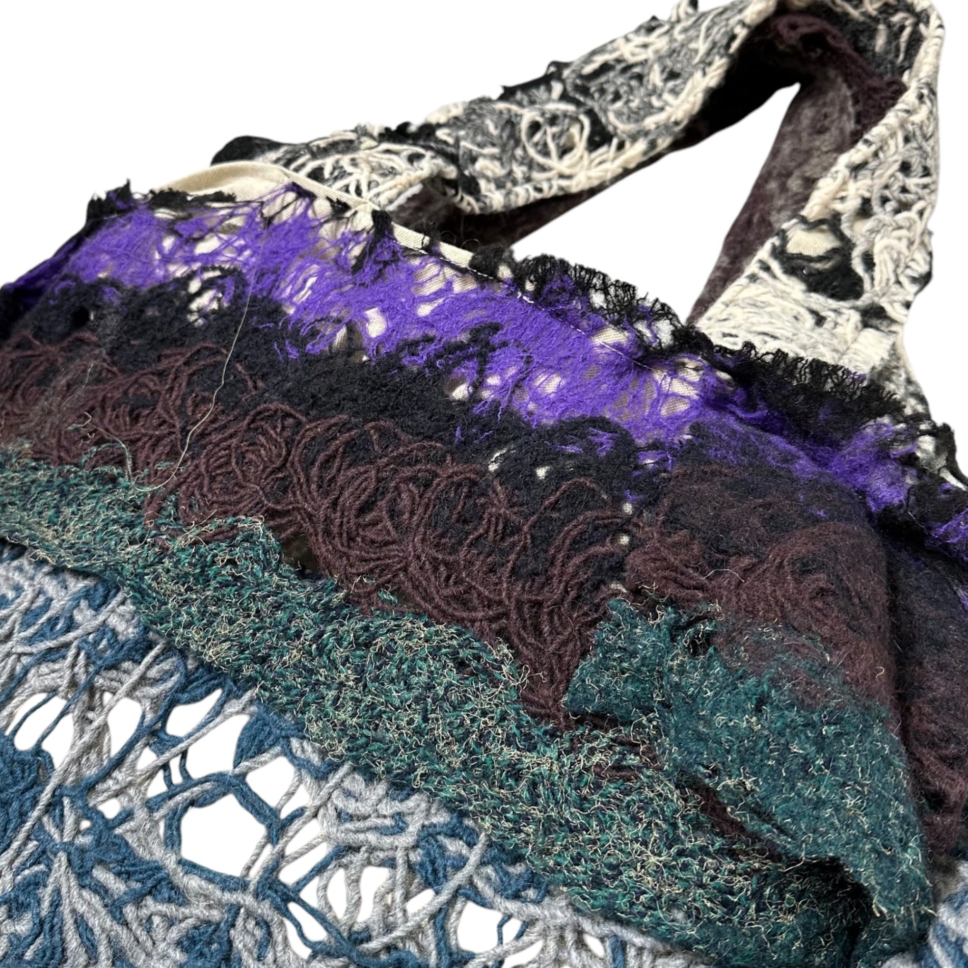 VITELLI(ヴィテッリ) DOOMBOH PATCHWORK TOTE パッチワーク トートバッグ ニット マルチカラー