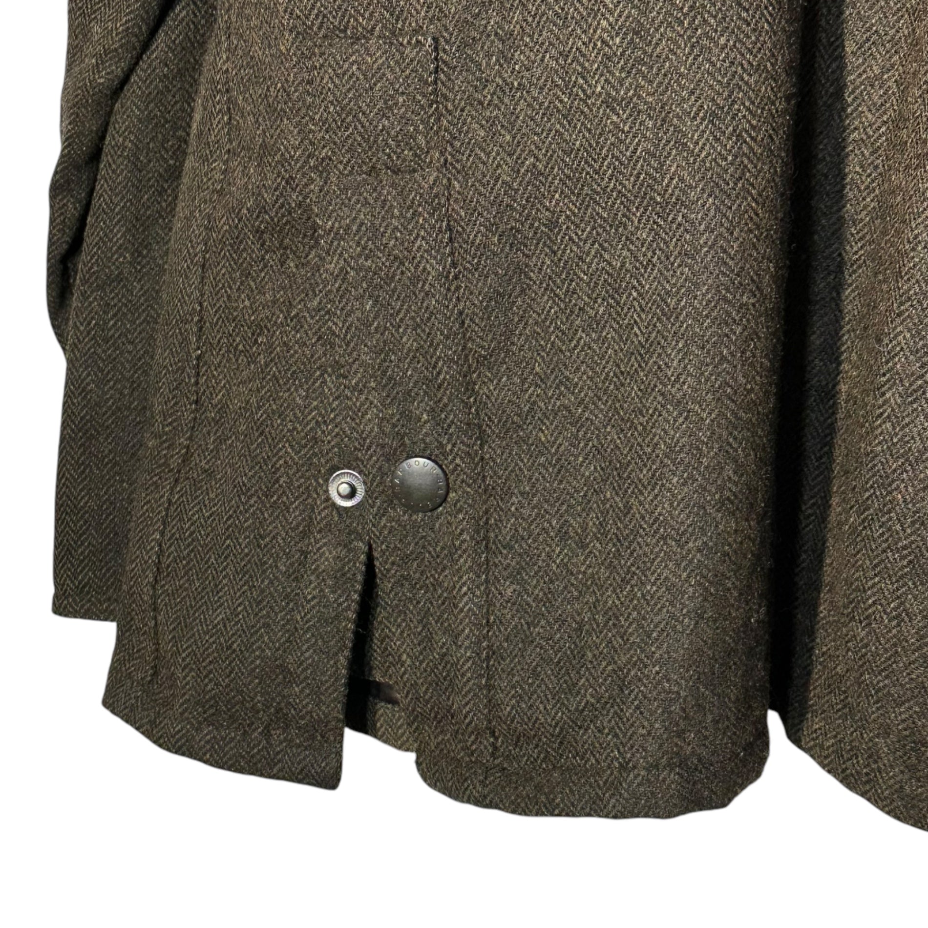 Barbour(バブアー) BEDALE SL ビデイル ワックス ツイード ジャケット 1402203 36(S程度) ブラウン オイルド