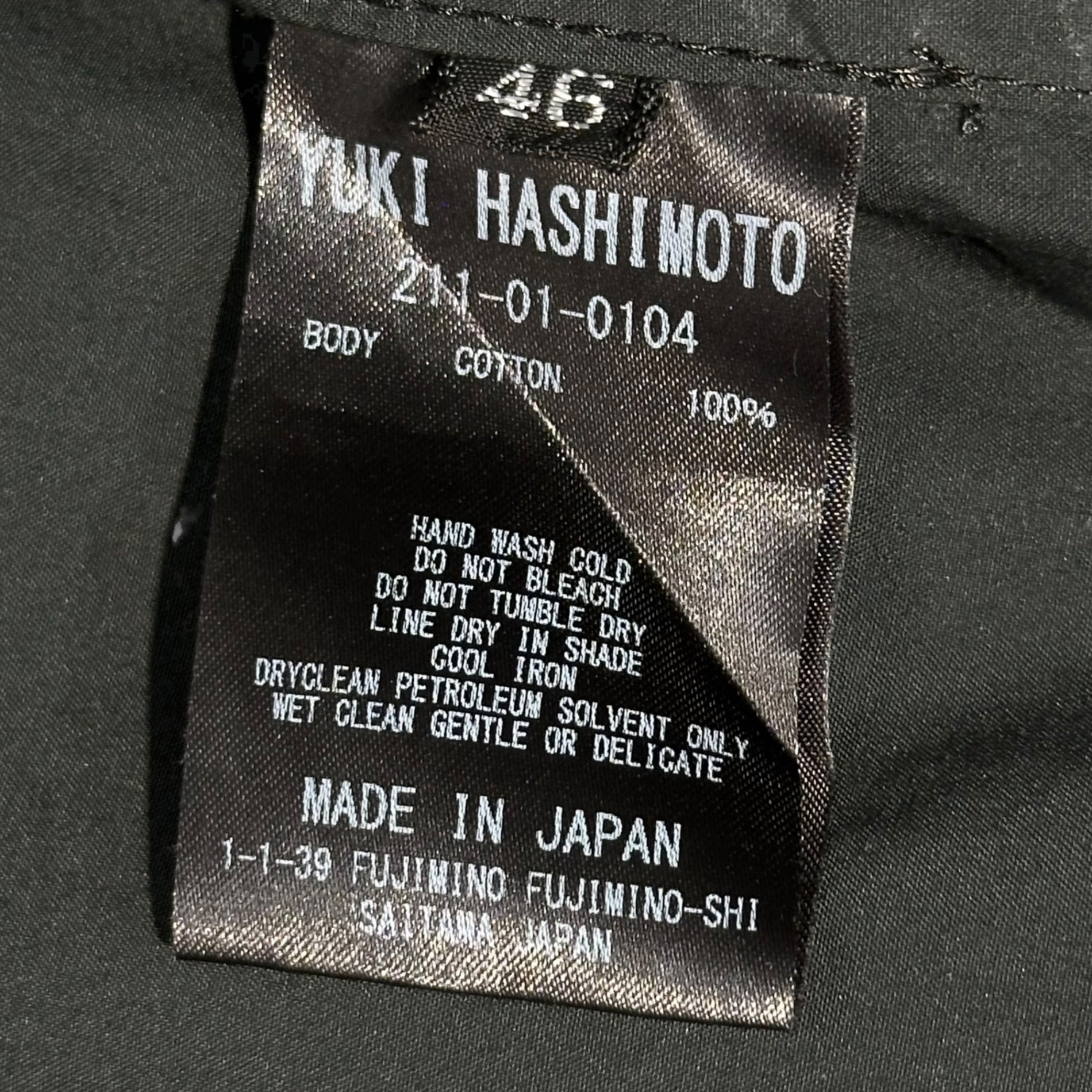 YUKI HASHIMOTO(ユウキハシモト) 21SS CONTRAST STICH SHIRTS コントラスト ステッチ チェック シャツ 211-01-0104 46(S) ブラック×レッド