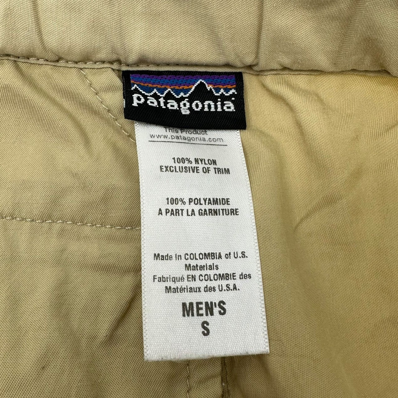 Patagonia(パタゴニア) USA made MEN'S GI II PANTS クライミング パンツ 55027 S ベージュ アウトドア